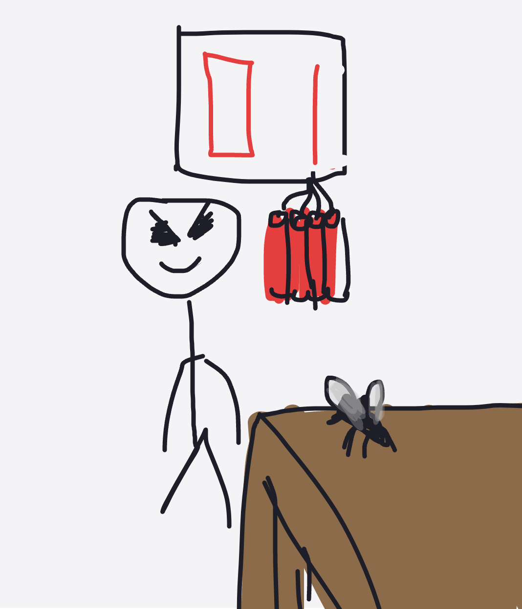 A bourdonnement nocturne sketch by Snek — drawn in one shot in The Midnight Gallery daily drawing app.