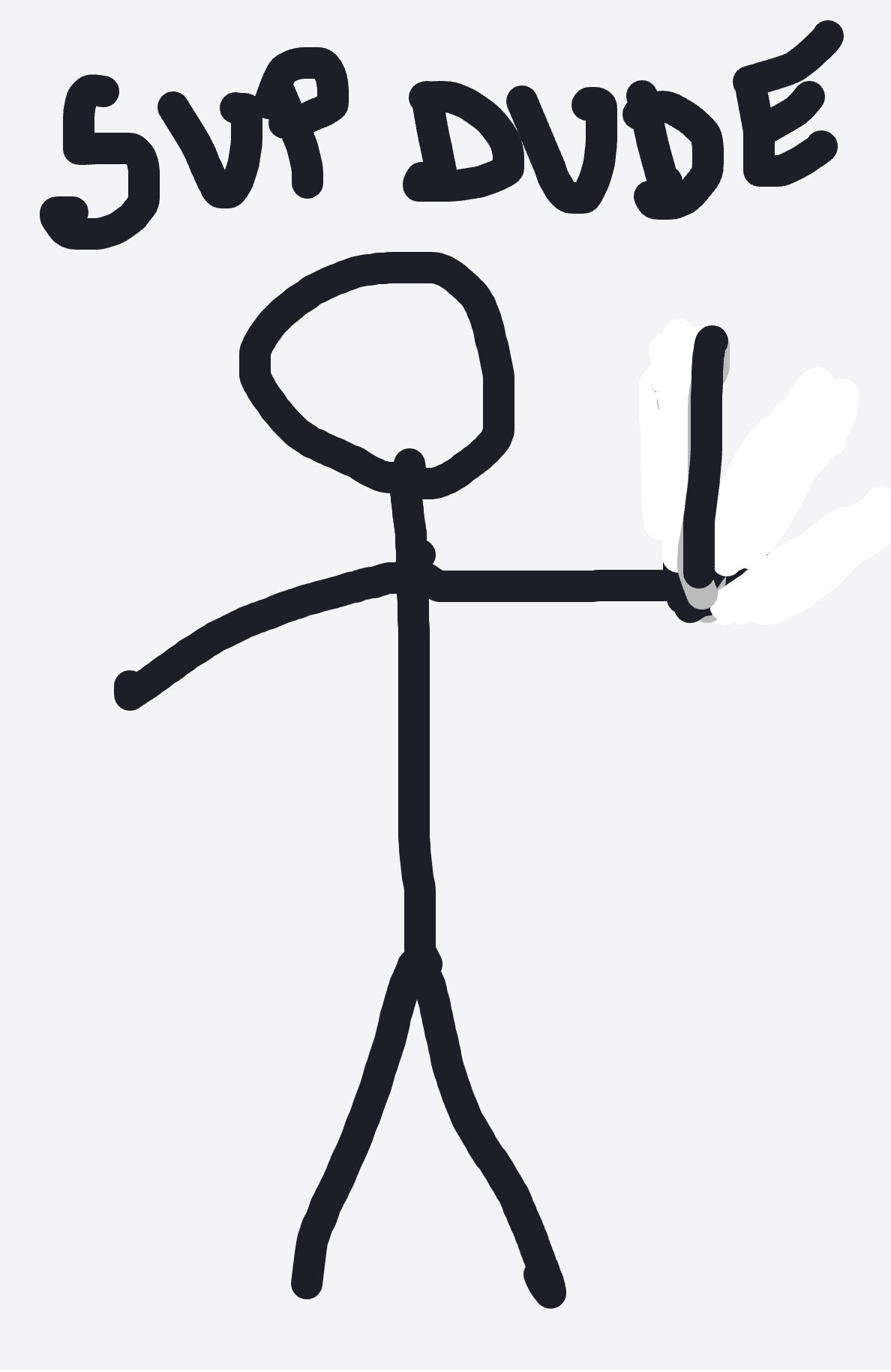 My Hello in my language — a one-shot sketch by MadCreative on The Midnight Gallery daily drawing app.