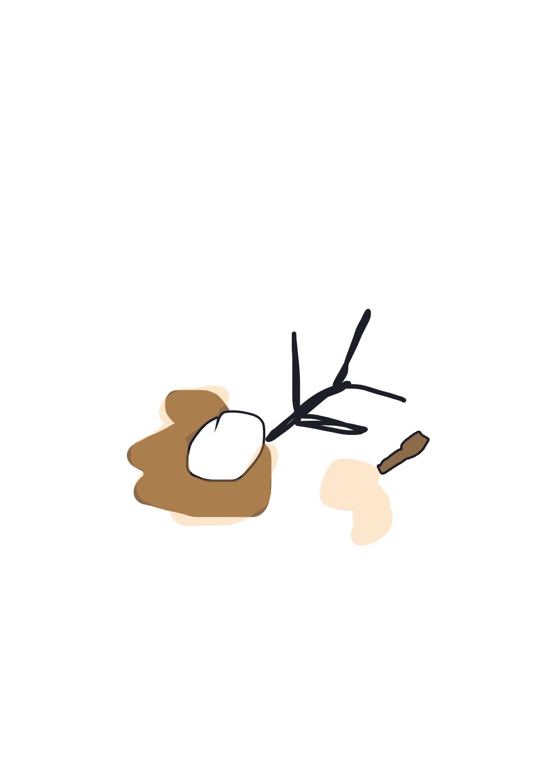 A loisirs rêvés sketch by Snek — drawn in one shot in The Midnight Gallery daily drawing app.