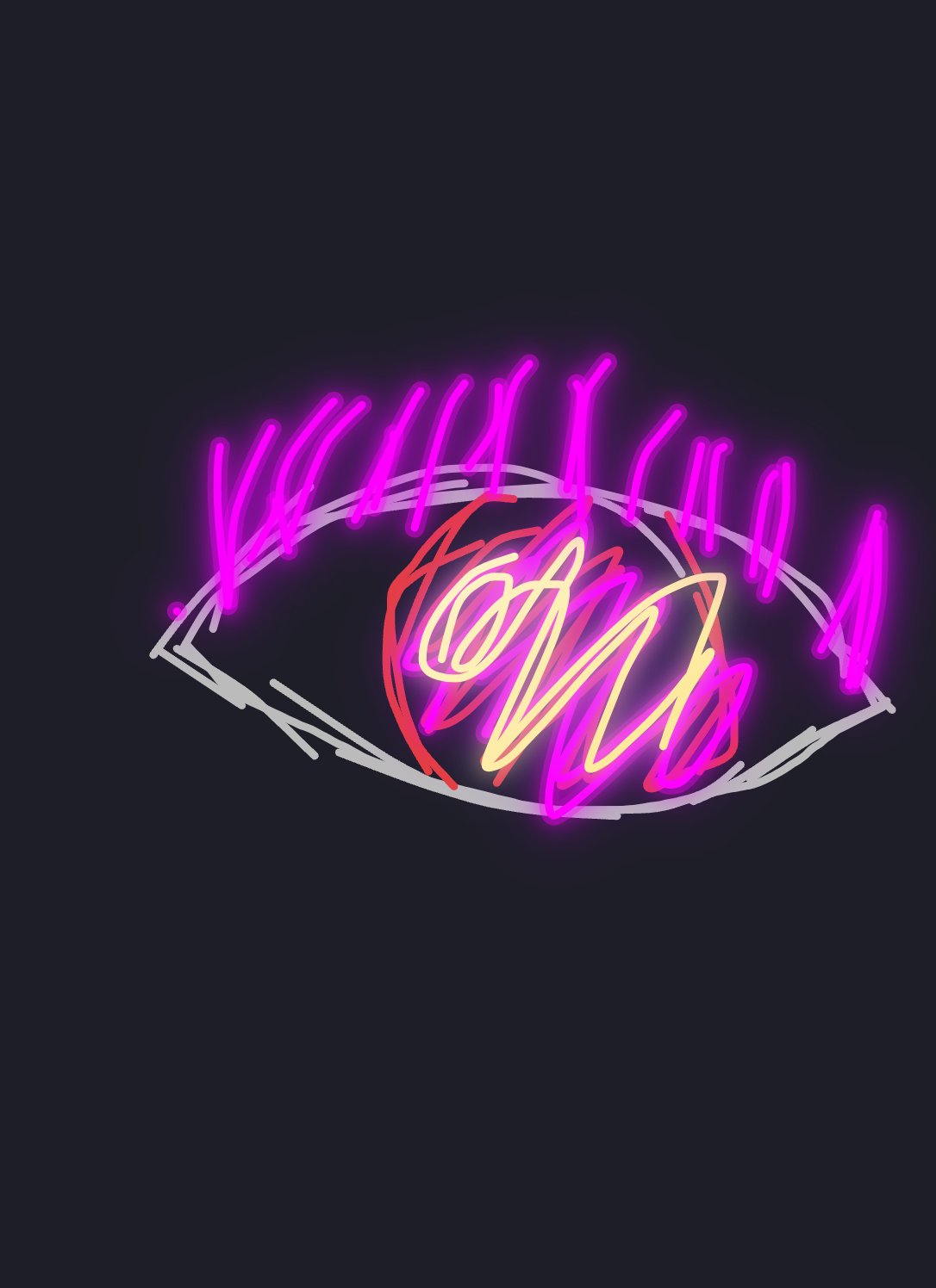 My œil flottant mystérieux — a one-shot sketch by Cerise971 on The Midnight Gallery daily drawing app.