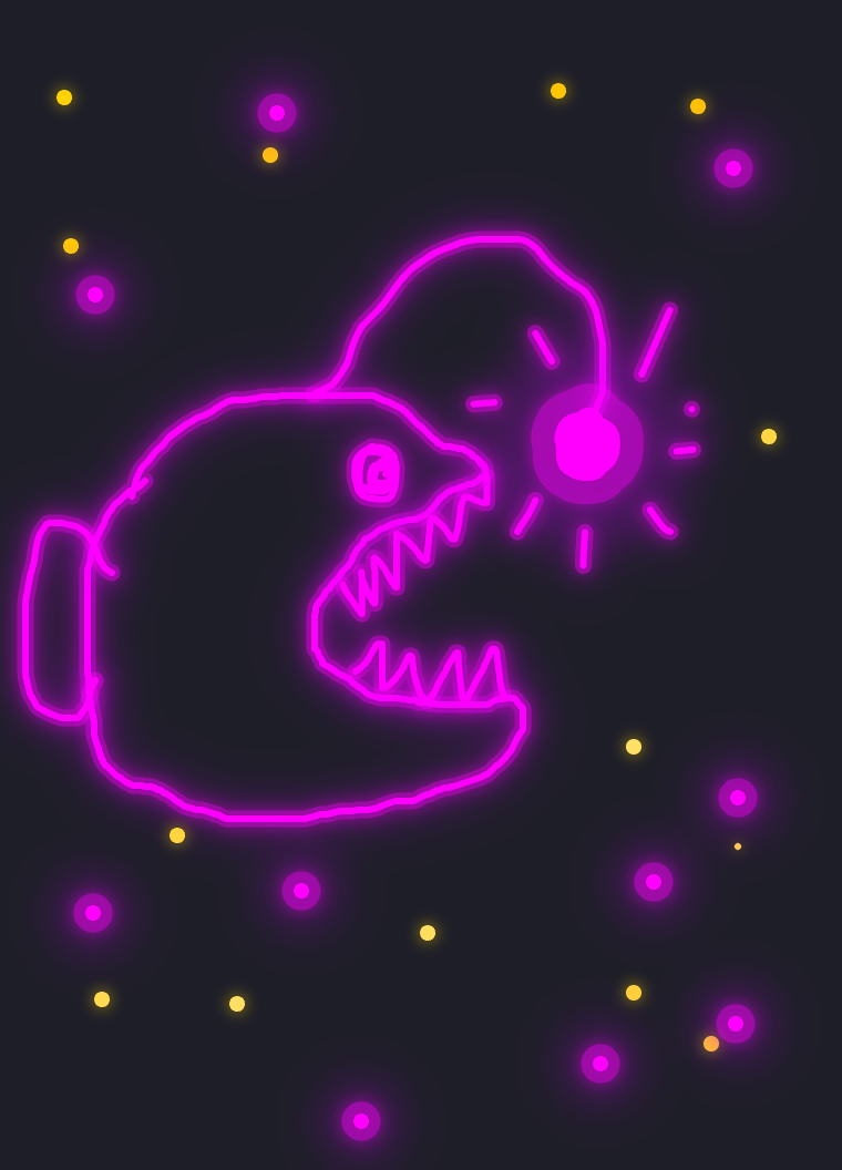 My Les abysses — a one-shot sketch by ChrysTelam on The Midnight Gallery daily drawing app.