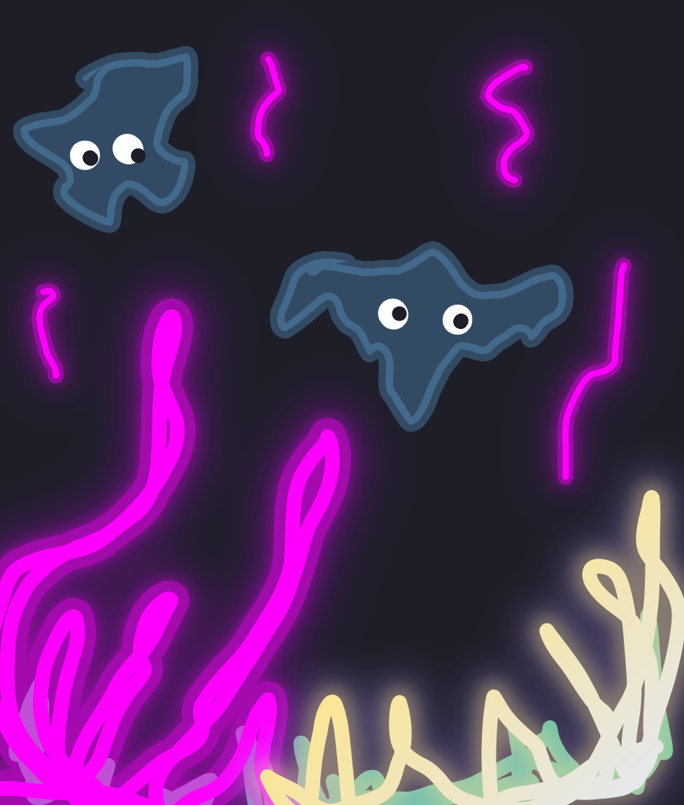 My Les abysses — a one-shot sketch by Mmmmmmm on The Midnight Gallery daily drawing app.