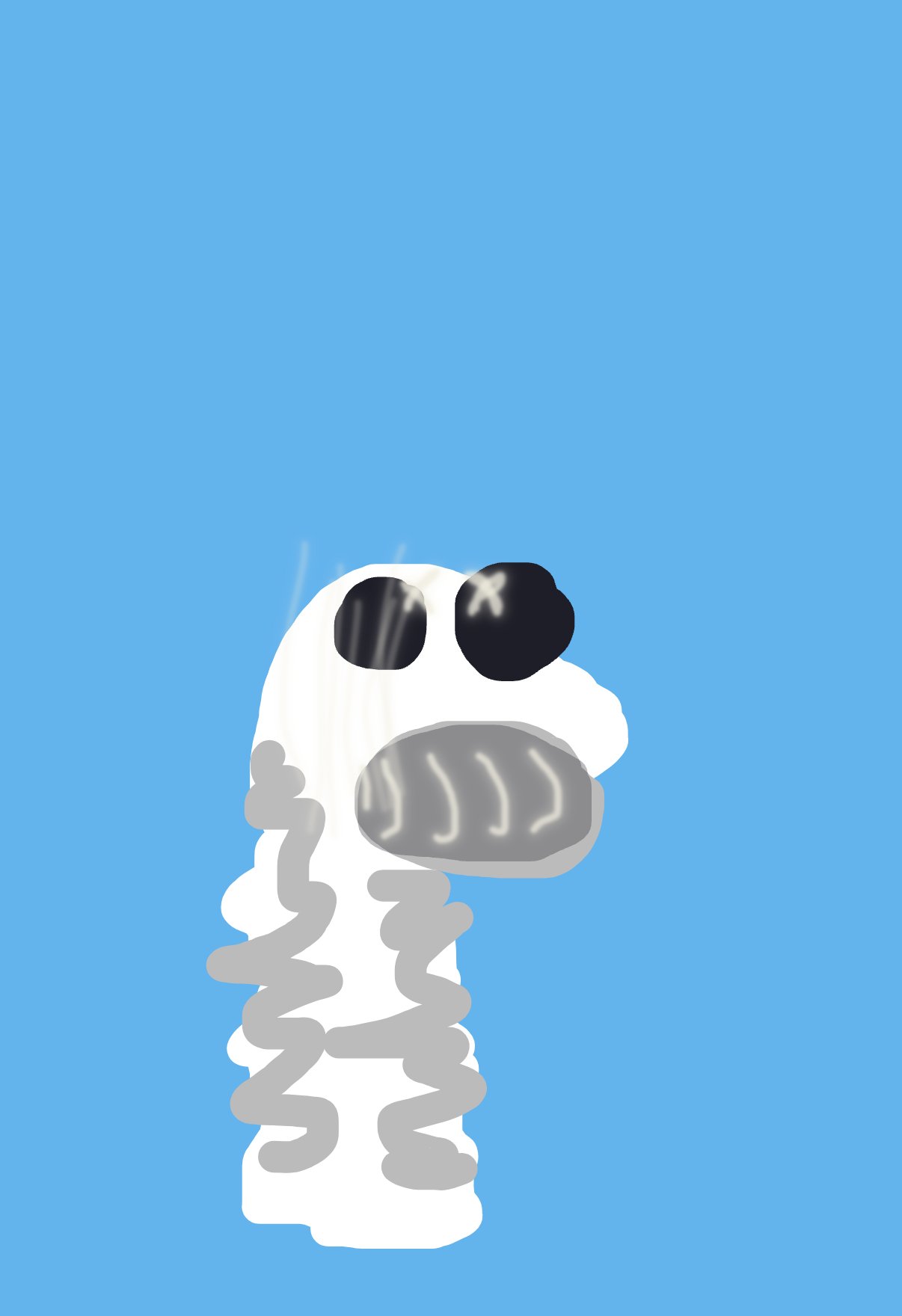 My Lonely sock's great adventure — a one-shot sketch by MadCreative on The Midnight Gallery daily drawing app.