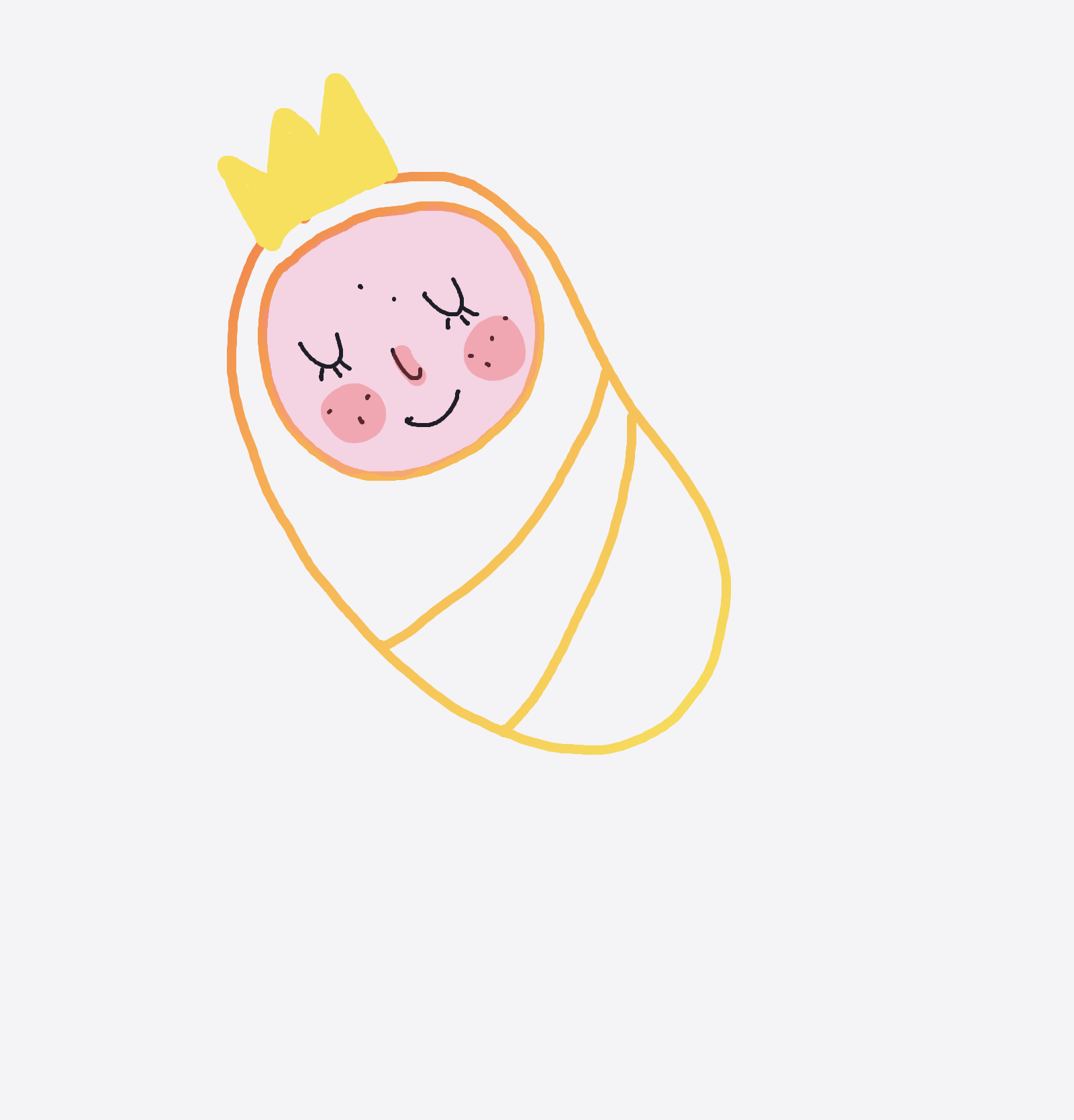 My Ma tête quand j’étais enfant — a one-shot sketch by Palomino on The Midnight Gallery daily drawing app.