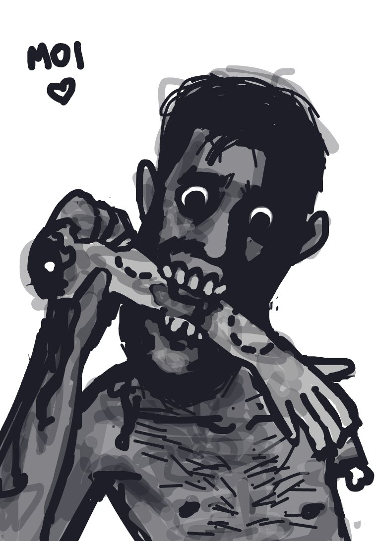 My Meilleur snack du monde — a one-shot sketch by Glacial on The Midnight Gallery daily drawing app.