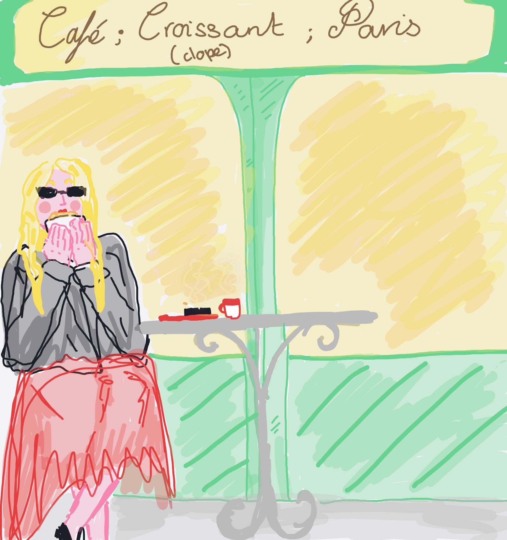 My Meilleur snack du monde — a one-shot sketch by Palomino on The Midnight Gallery daily drawing app.