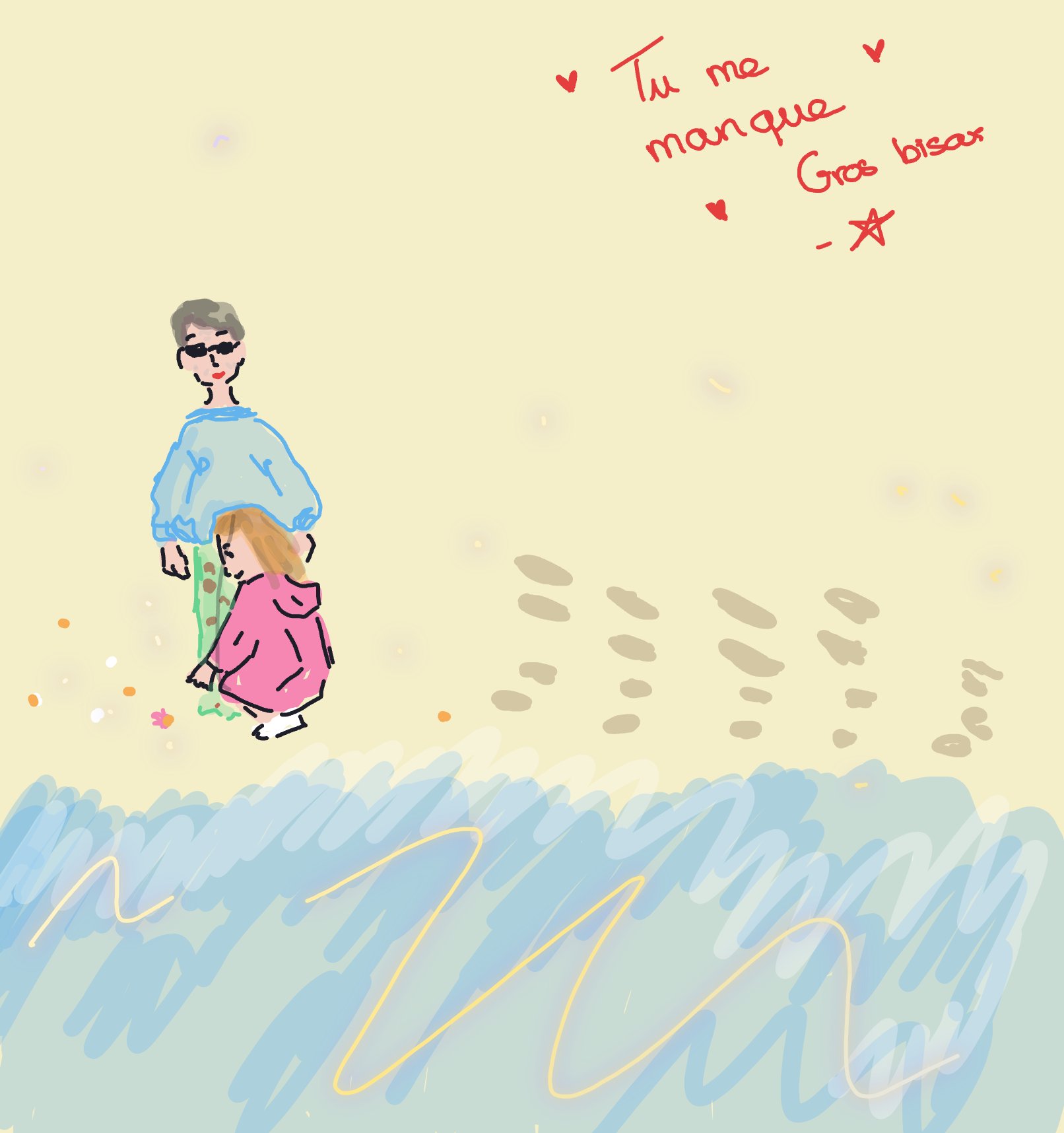 My Meilleur souvenir d’enfance — a one-shot sketch by Palomino on The Midnight Gallery daily drawing app.