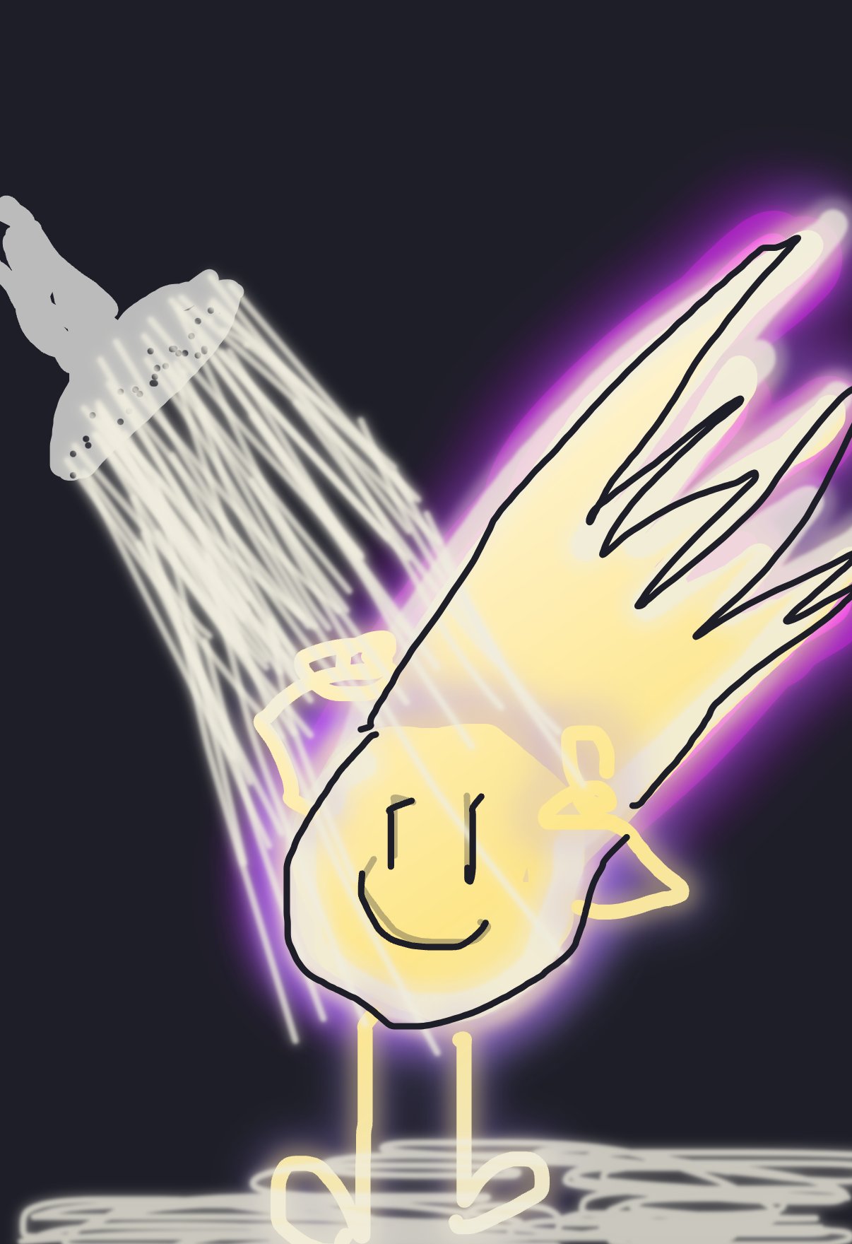 My Meteor taking shower — a one-shot sketch by MadCreative on The Midnight Gallery daily drawing app.