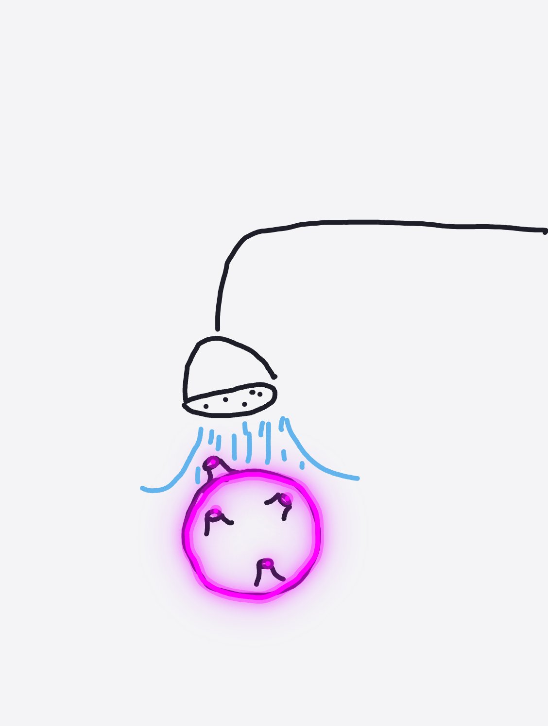My Météore prenant une douche — a one-shot sketch by daisyxcore on The Midnight Gallery daily drawing app.