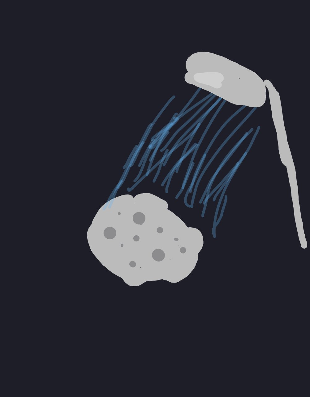 My Météore prenant une douche — a one-shot sketch by Nnes on The Midnight Gallery daily drawing app.