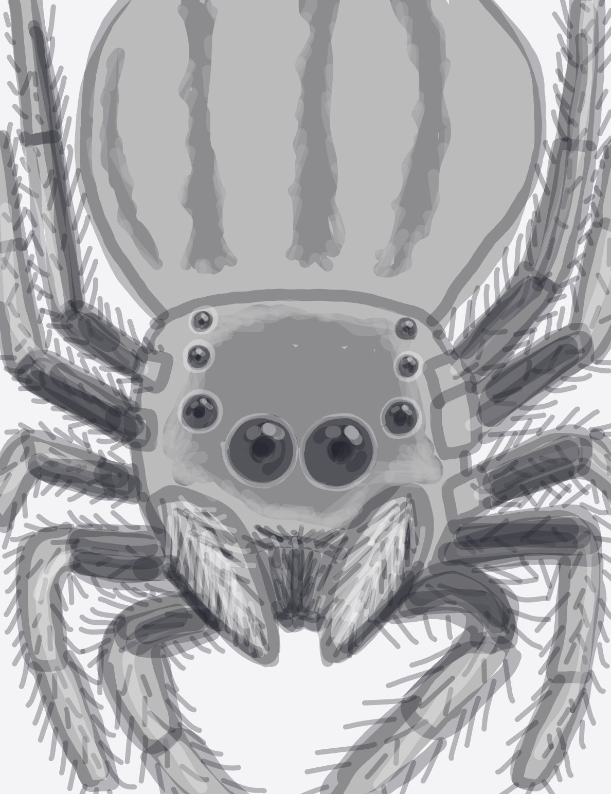 My Mille yeux en surveillance — a one-shot sketch by SilesianHorse on The Midnight Gallery daily drawing app.