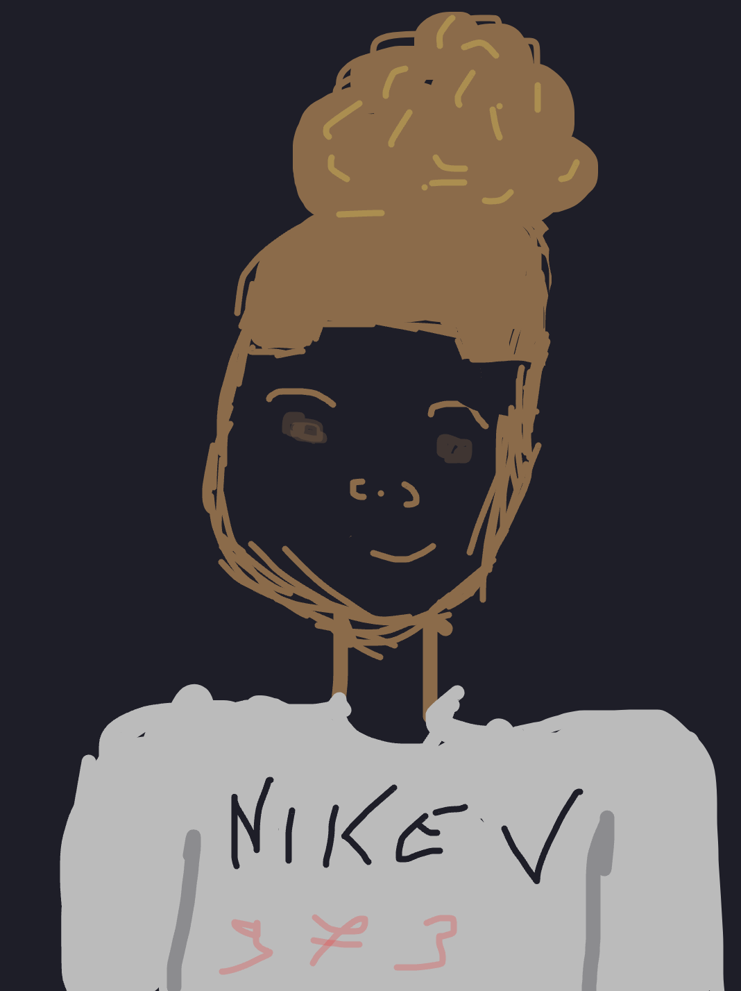 My Moi en version anime — a one-shot sketch by Cerise971 on The Midnight Gallery daily drawing app.