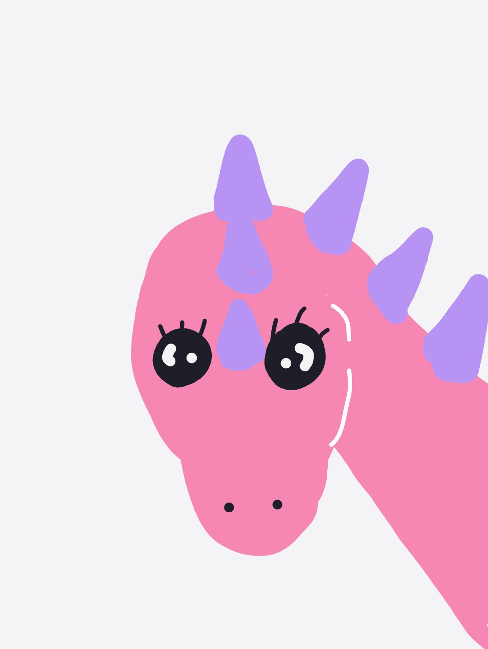 My Most beautiful dinosaur — a one-shot sketch by Bunny on The Midnight Gallery daily drawing app.