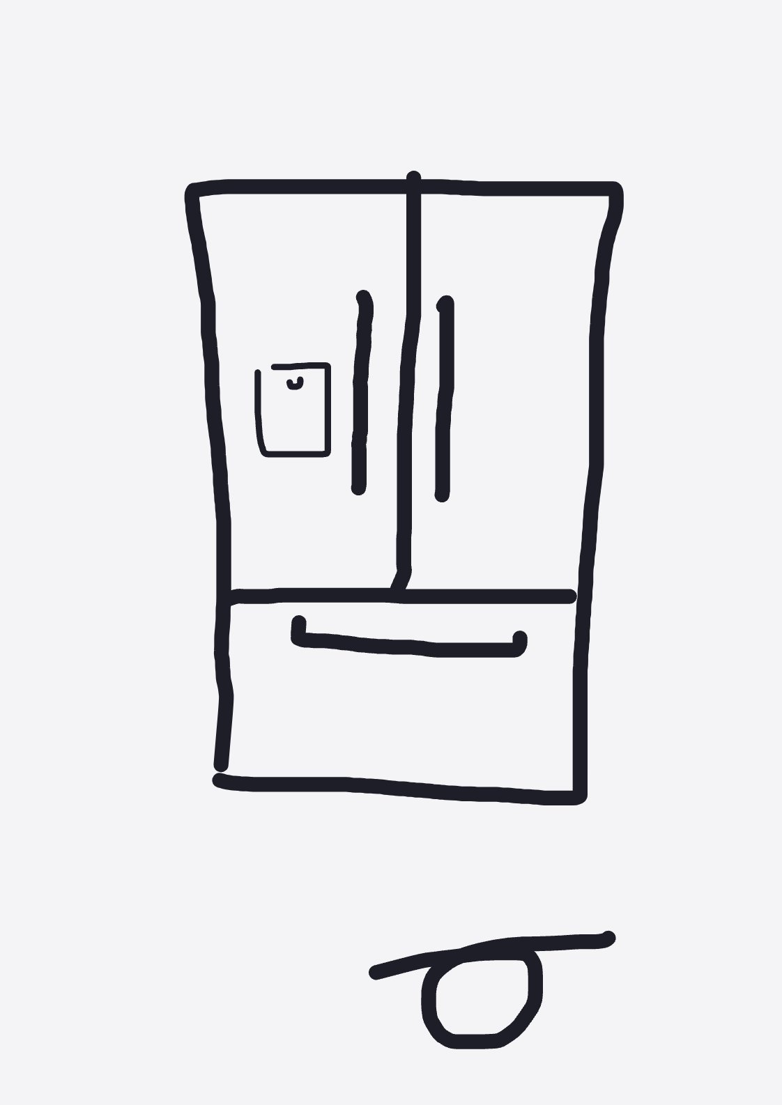 My My fridge anatomy — a one-shot sketch by TrueCinnamon9071 on The Midnight Gallery daily drawing app.