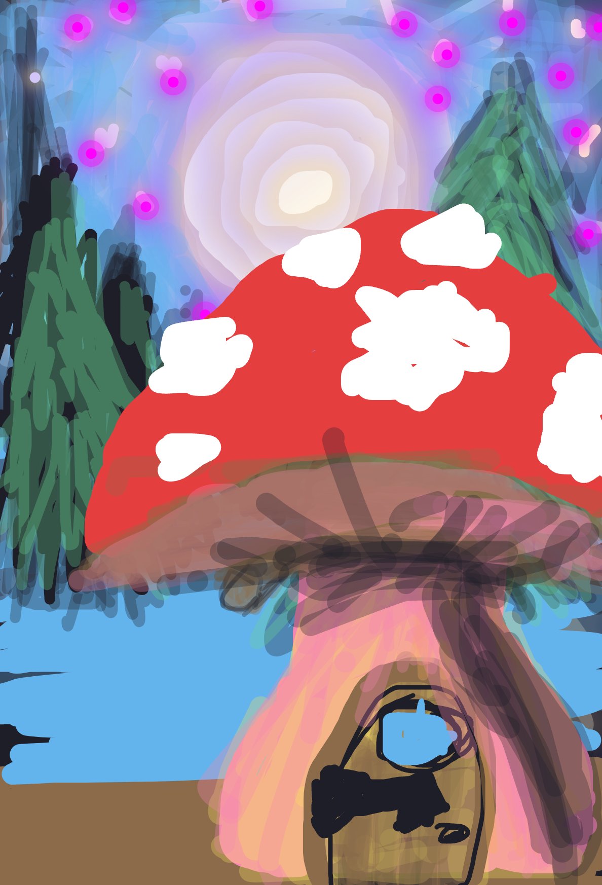 My My ideal home — a one-shot sketch by MadCreative on The Midnight Gallery daily drawing app.
