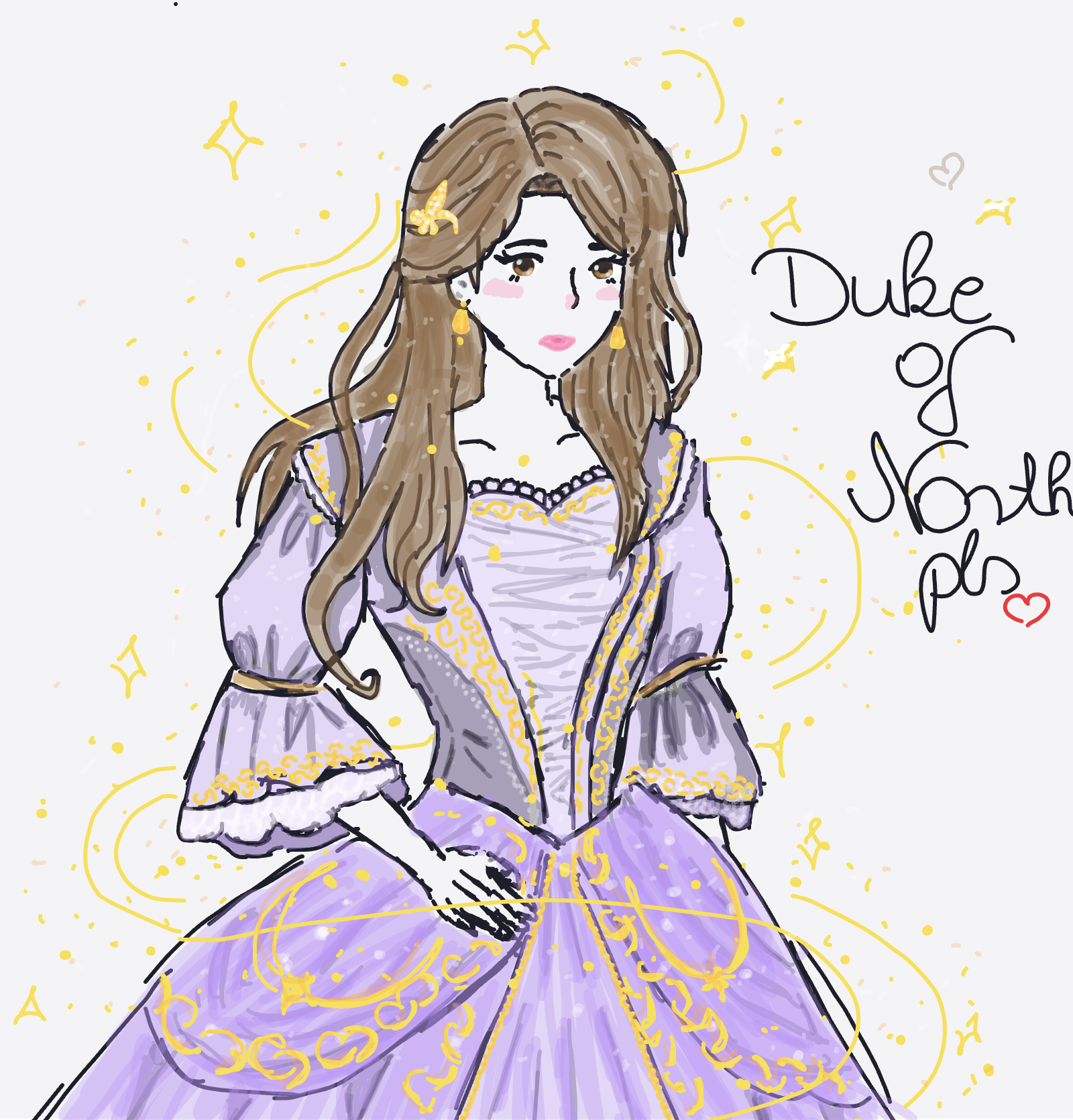 My Myself in anime style — a one-shot sketch by Mizzie on The Midnight Gallery daily drawing app.