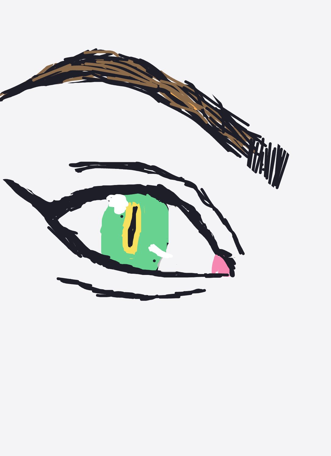 My mysterious floating eye — a one-shot sketch by ShockedLakelandTerrier2674 on The Midnight Gallery daily drawing app.