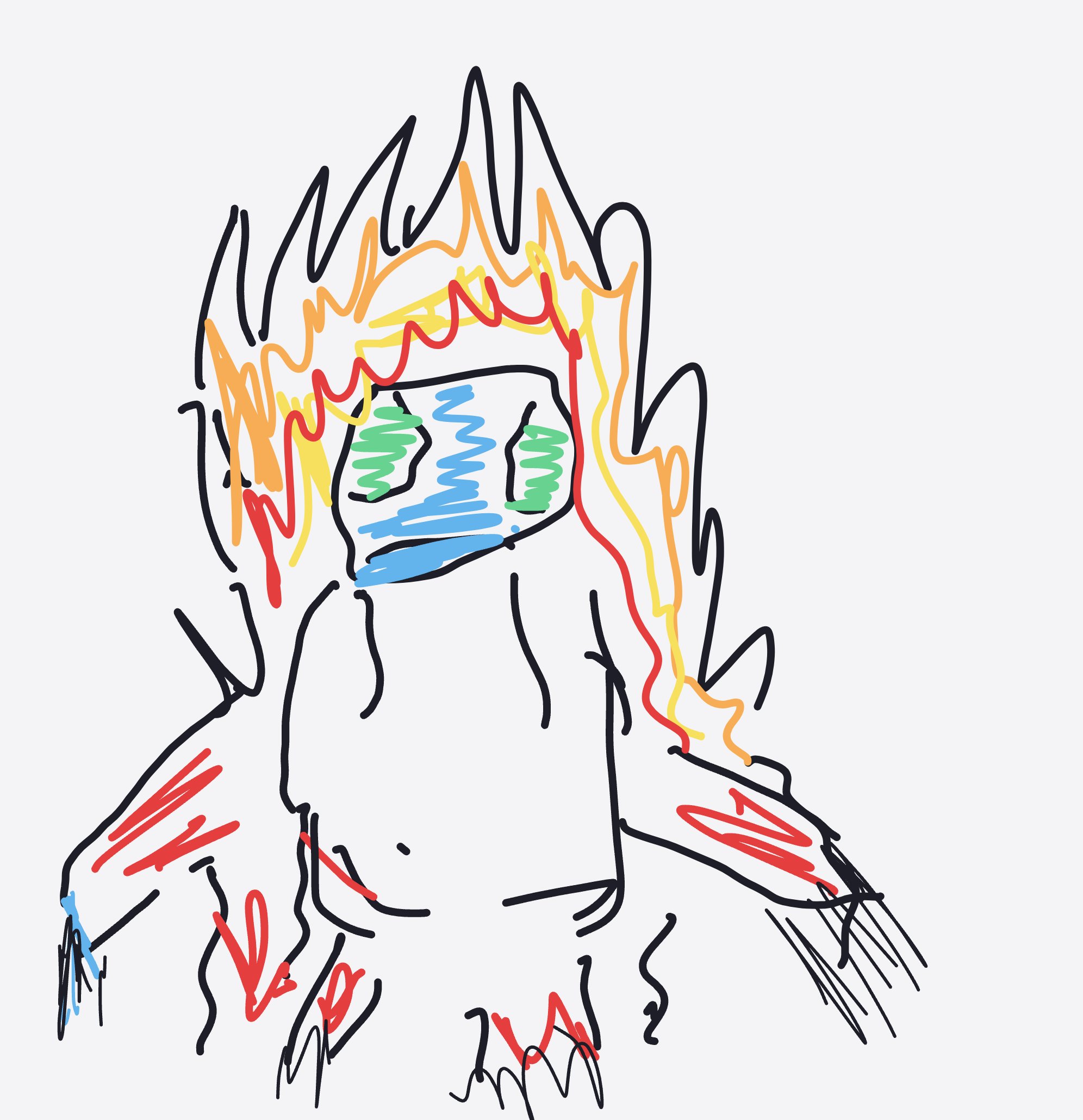 My Mythical creature — a one-shot sketch by Icementhol on The Midnight Gallery daily drawing app.