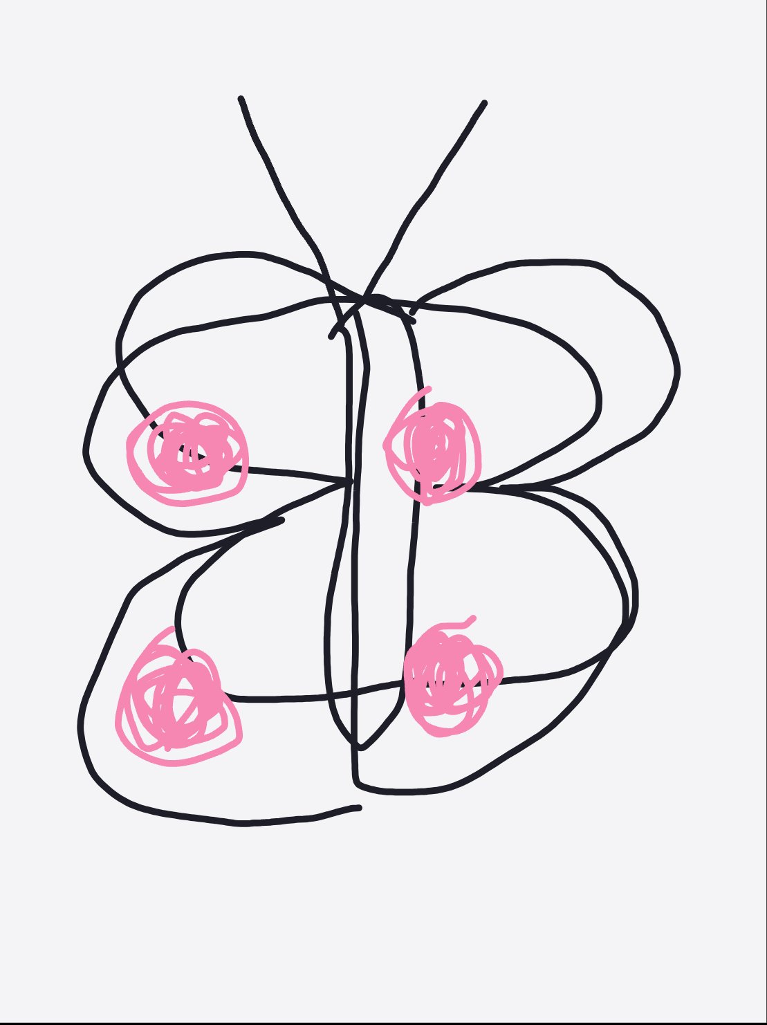 My Naissance d'un papillon — a one-shot sketch by daisyxcore on The Midnight Gallery daily drawing app.