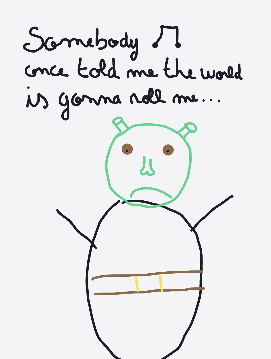 My Ogre — a one-shot sketch by daisyxcore on The Midnight Gallery daily drawing app.
