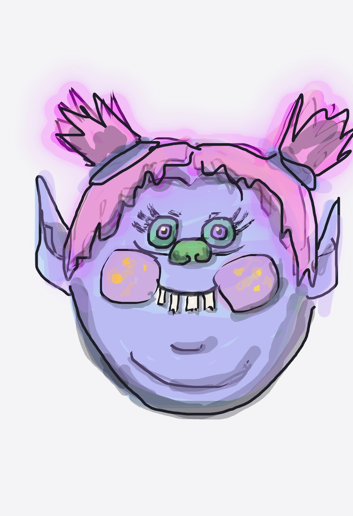 My Ogre — a one-shot sketch by MadCreative on The Midnight Gallery daily drawing app.