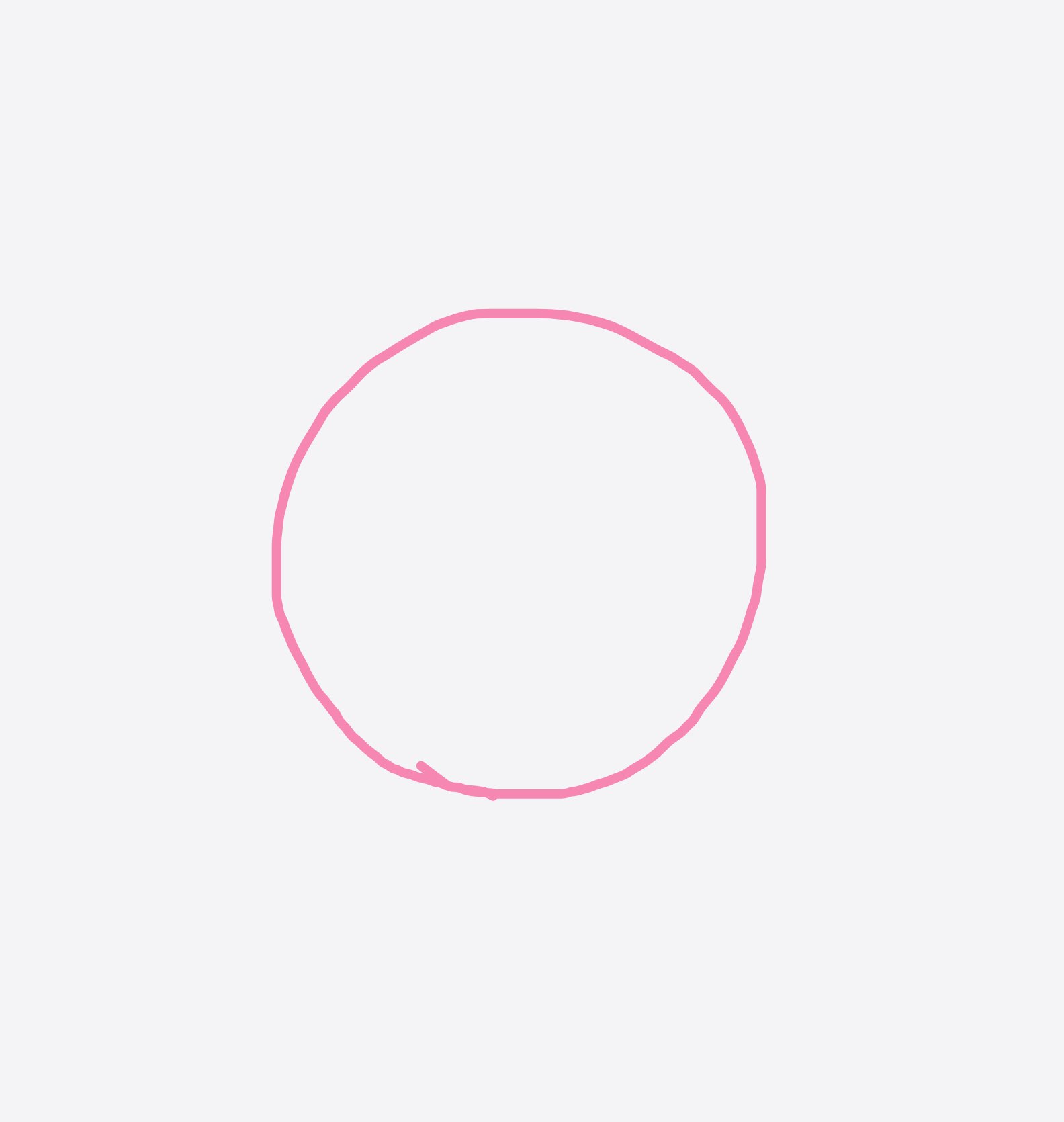 My Perfect circle — a one-shot sketch by LimpWestAfricanLion1799 on The Midnight Gallery daily drawing app.