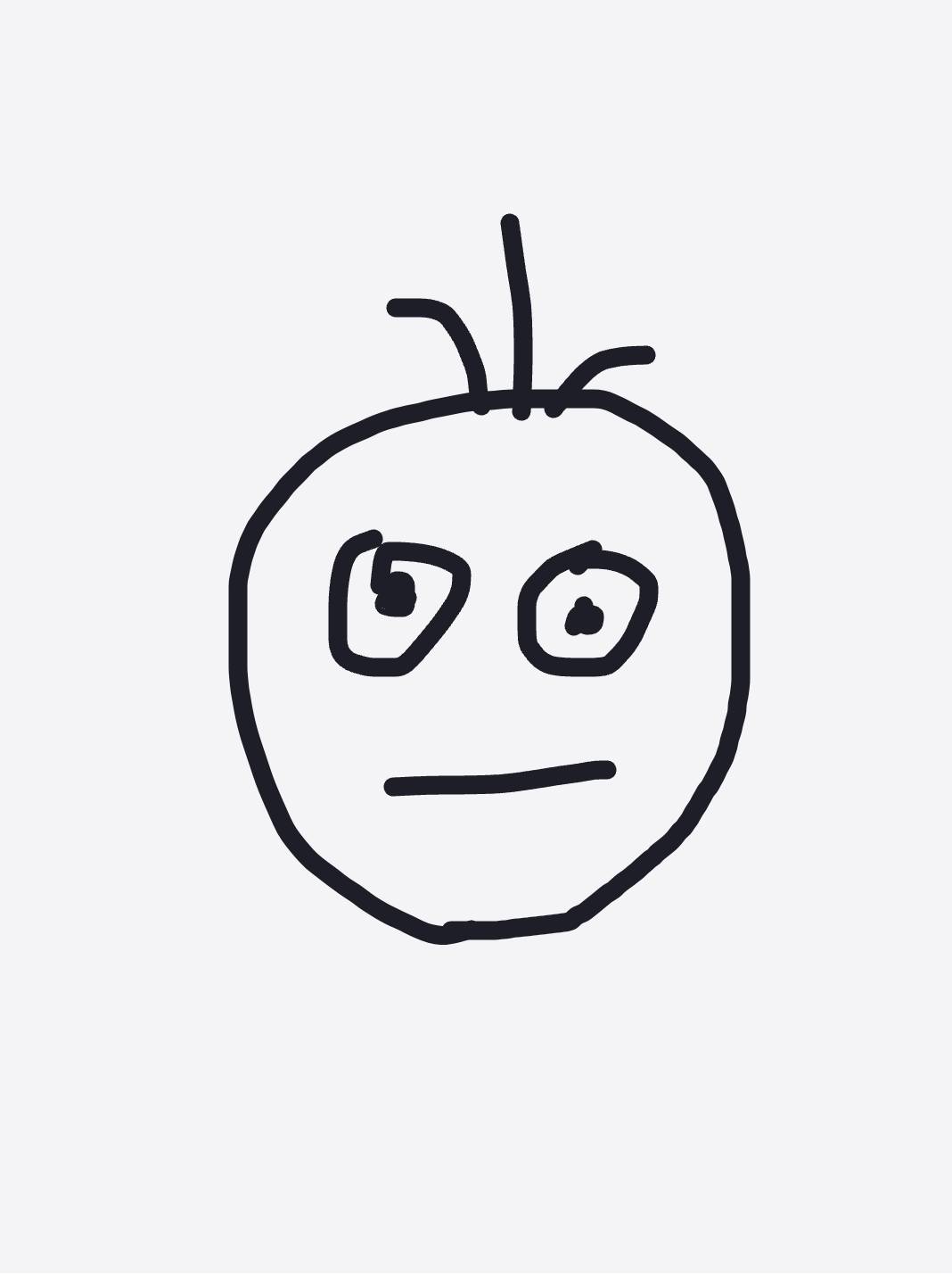 My Pire coupe de cheveux — a one-shot sketch by Snek on The Midnight Gallery daily drawing app.