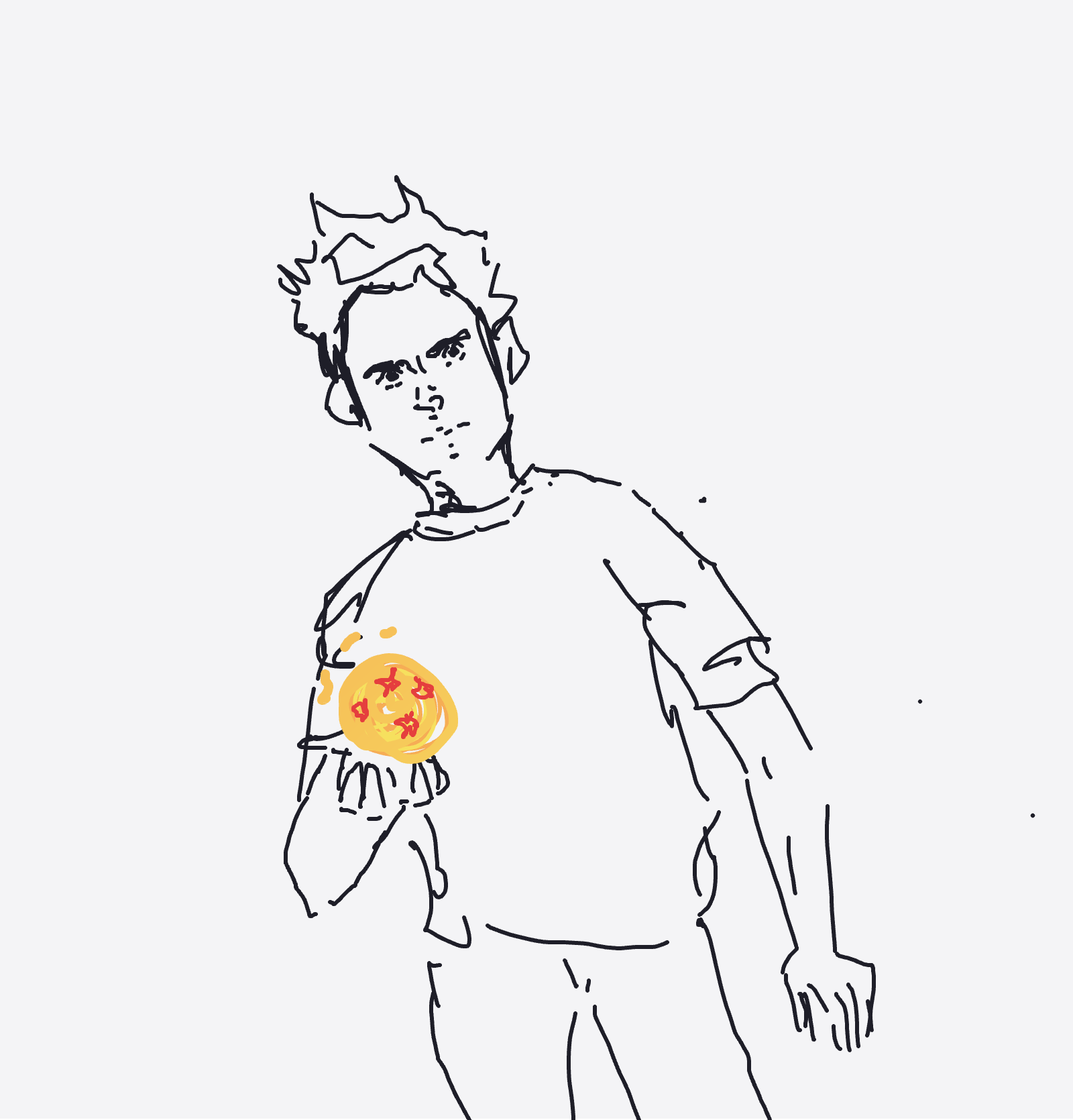 My Pire film du monde — a one-shot sketch by Palomino on The Midnight Gallery daily drawing app.