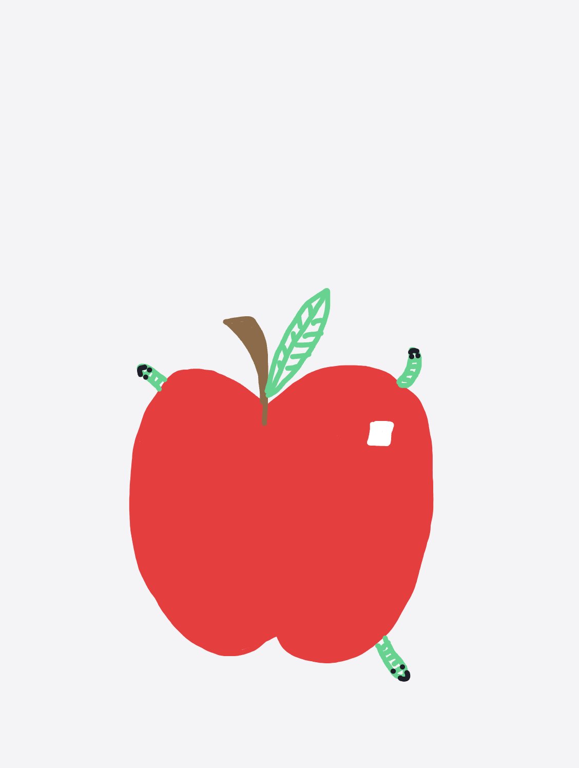My Pomme rouge pourrie — a one-shot sketch by daisyxcore on The Midnight Gallery daily drawing app.
