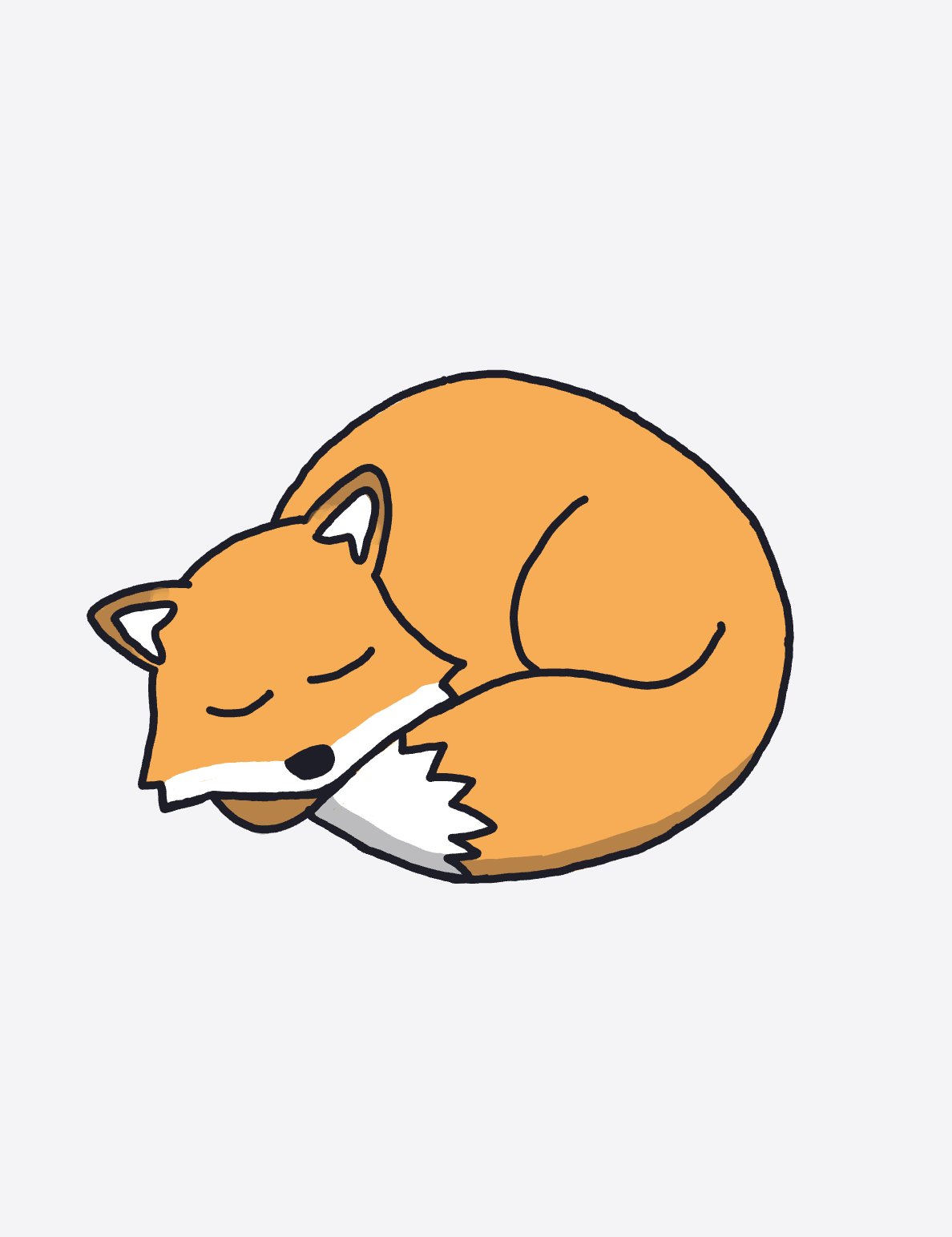 My Renard roux — a one-shot sketch by SilesianHorse on The Midnight Gallery daily drawing app.