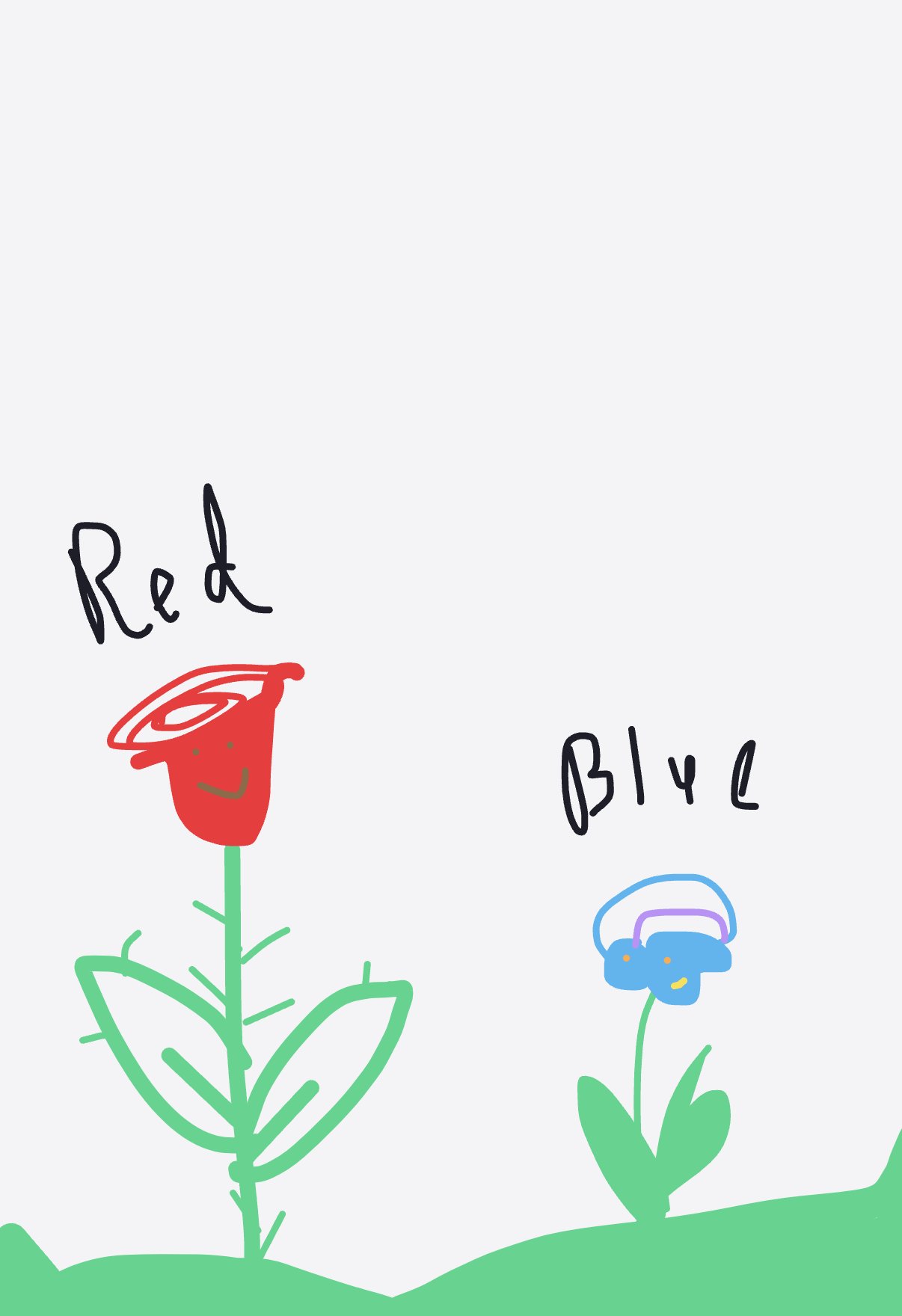 My Roses are red, violets are blue… — a one-shot sketch by anastasiika on The Midnight Gallery daily drawing app.