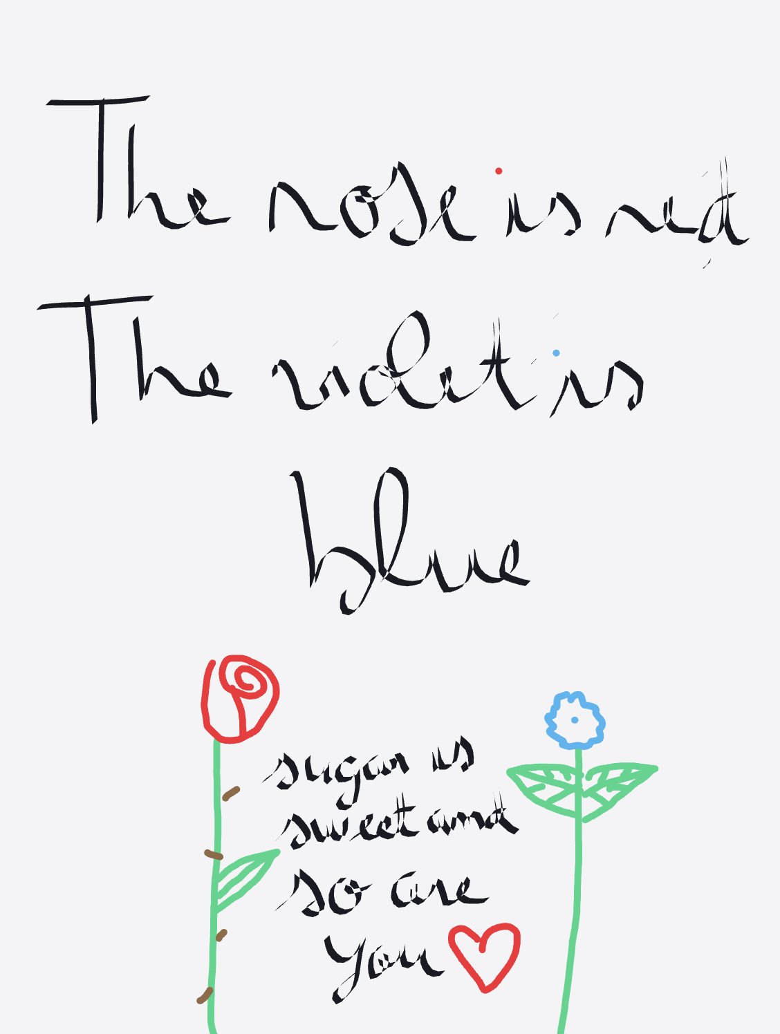 My Roses sont rouges, les violettes sont bleus… — a one-shot sketch by daisyxcore on The Midnight Gallery daily drawing app.