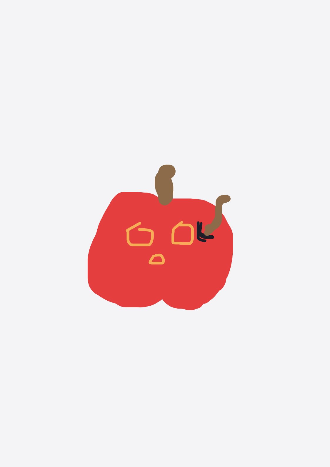 My Rotten red apple — a one-shot sketch by TrueCinnamon9071 on The Midnight Gallery daily drawing app.