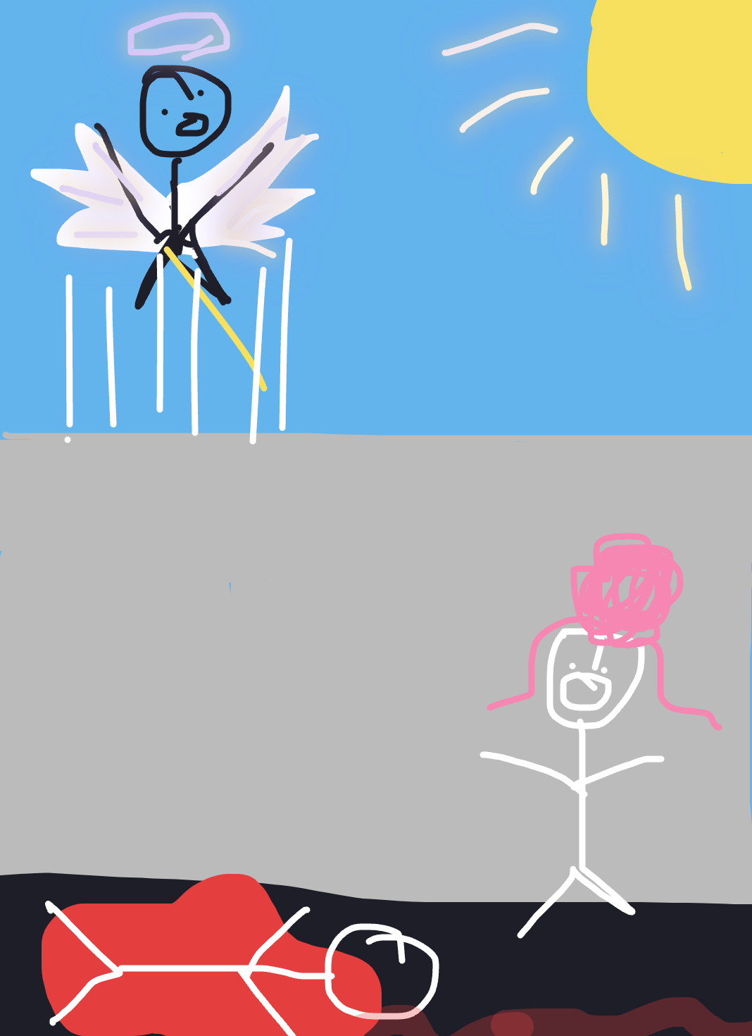 My Saut de l’ange — a one-shot sketch by Cerise971 on The Midnight Gallery daily drawing app.