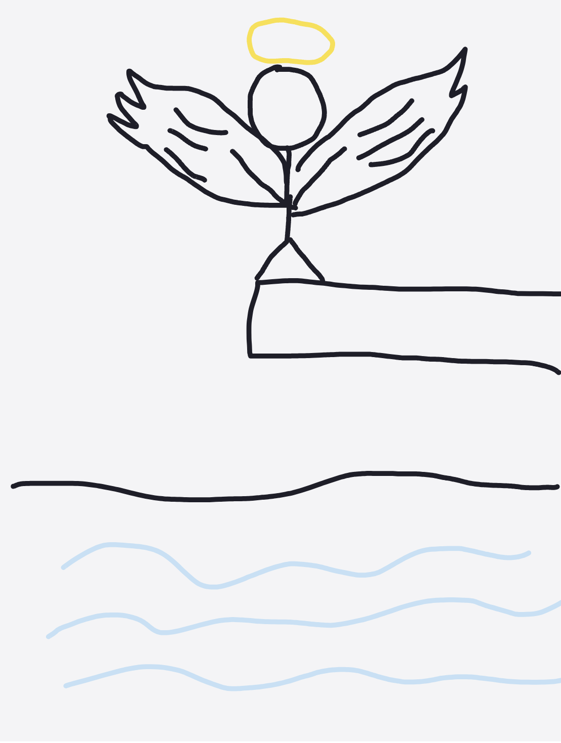 My Saut de l’ange — a one-shot sketch by daisyxcore on The Midnight Gallery daily drawing app.