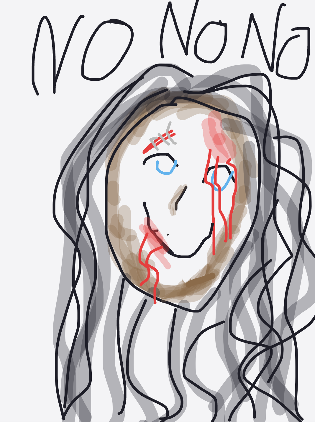 My scène de film mémorable — a one-shot sketch by Cerise971 on The Midnight Gallery daily drawing app.