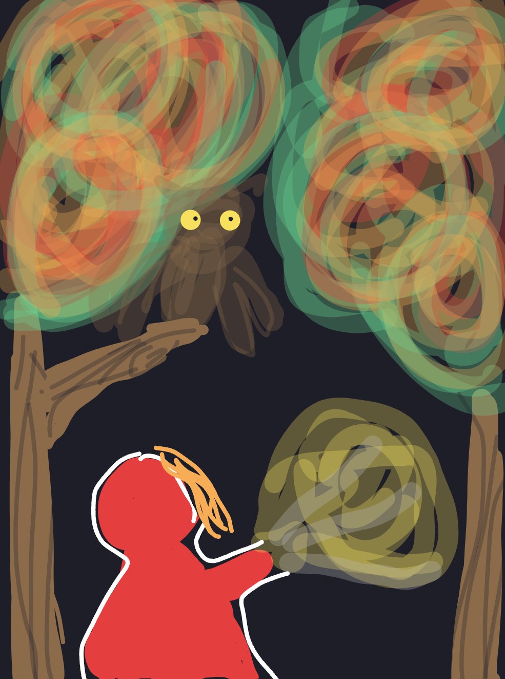 My September for me — a one-shot sketch by Bunny on The Midnight Gallery daily drawing app.