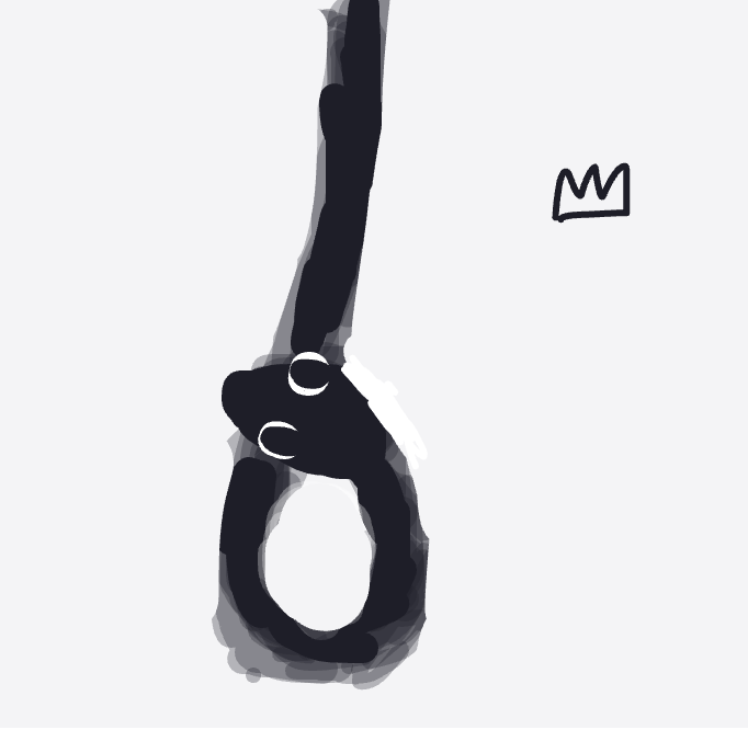 My Serpent qui fait de la corde à sauter — a one-shot sketch by Glacial on The Midnight Gallery daily drawing app.