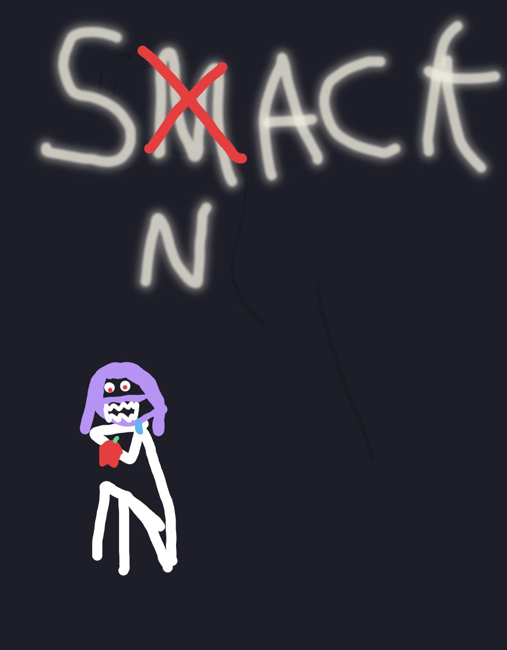 My Smack — a one-shot sketch by Nnes on The Midnight Gallery daily drawing app.