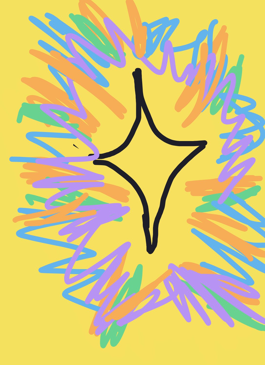 My The birth of a star — a one-shot sketch by CleanSouthernAfricanAnchovy2898 on The Midnight Gallery daily drawing app.