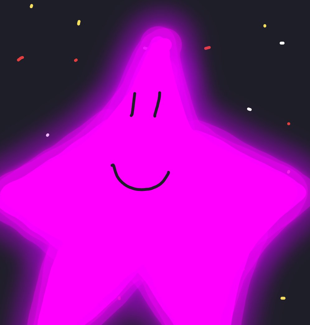 My The birth of a star — a one-shot sketch by Mmmmmmm on The Midnight Gallery daily drawing app.