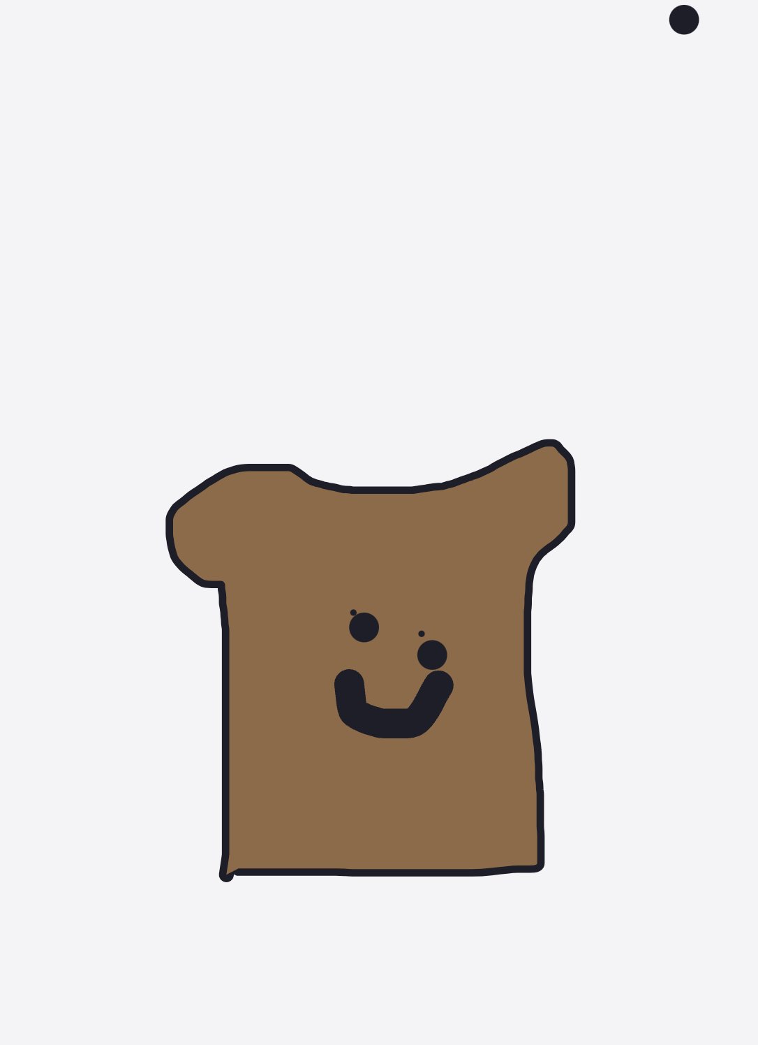 My Toast s'échappant du grille-pain — a one-shot sketch by Snek on The Midnight Gallery daily drawing app.