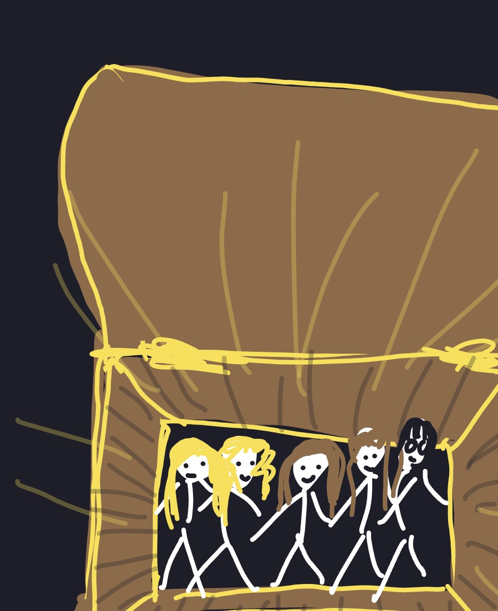 My Treasure full of gold — a one-shot sketch by Mmmmmmm on The Midnight Gallery daily drawing app.