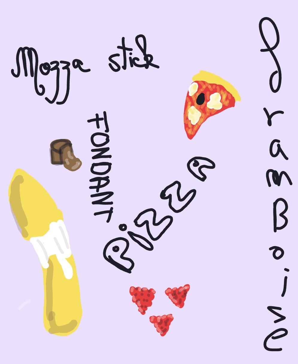 My Ultimate snack — a one-shot sketch by Mmmmmmm on The Midnight Gallery daily drawing app.