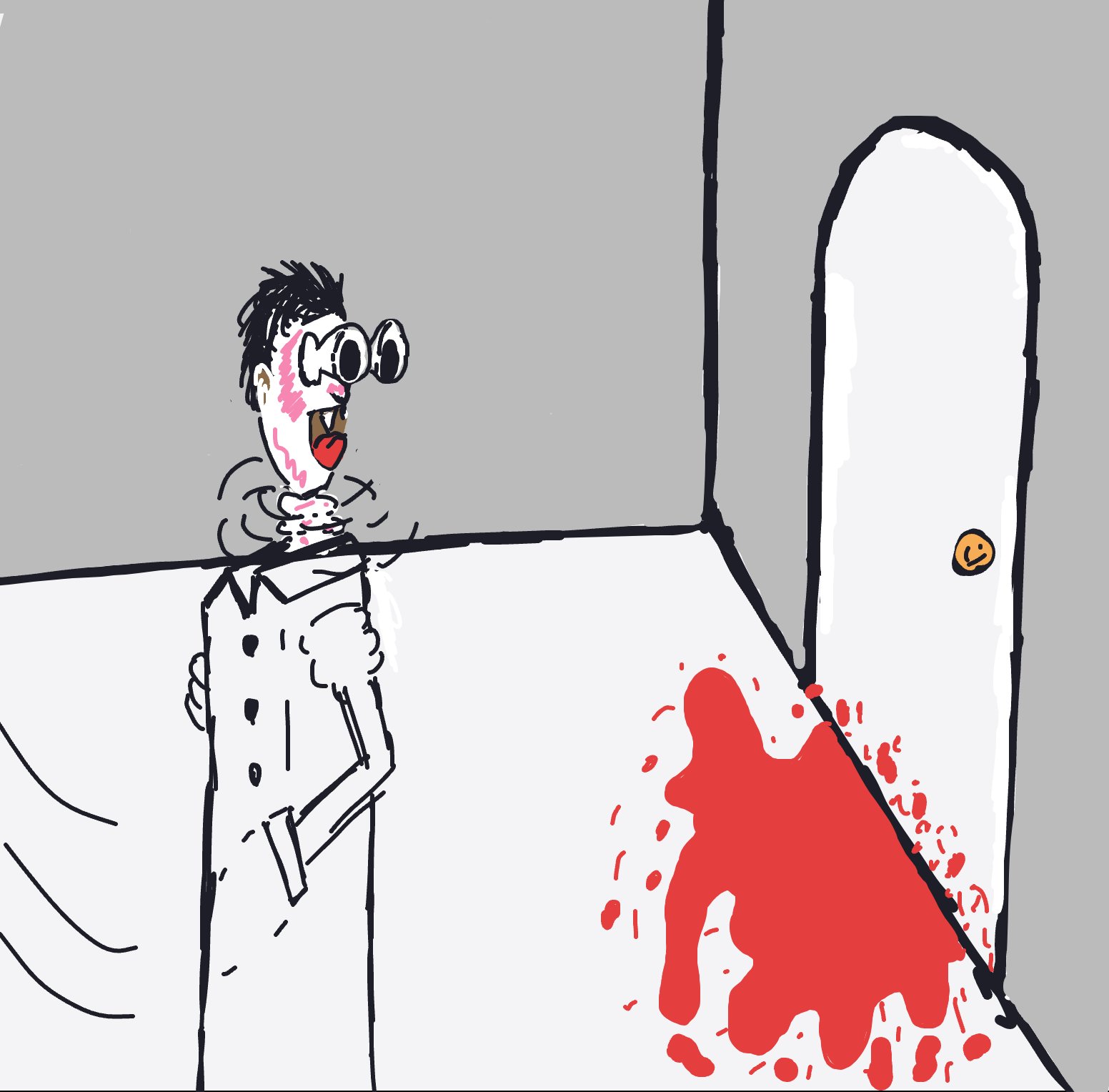 My Vampire qui a peur du sang — a one-shot sketch by NegativeArgentineCriollo8344 on The Midnight Gallery daily drawing app.