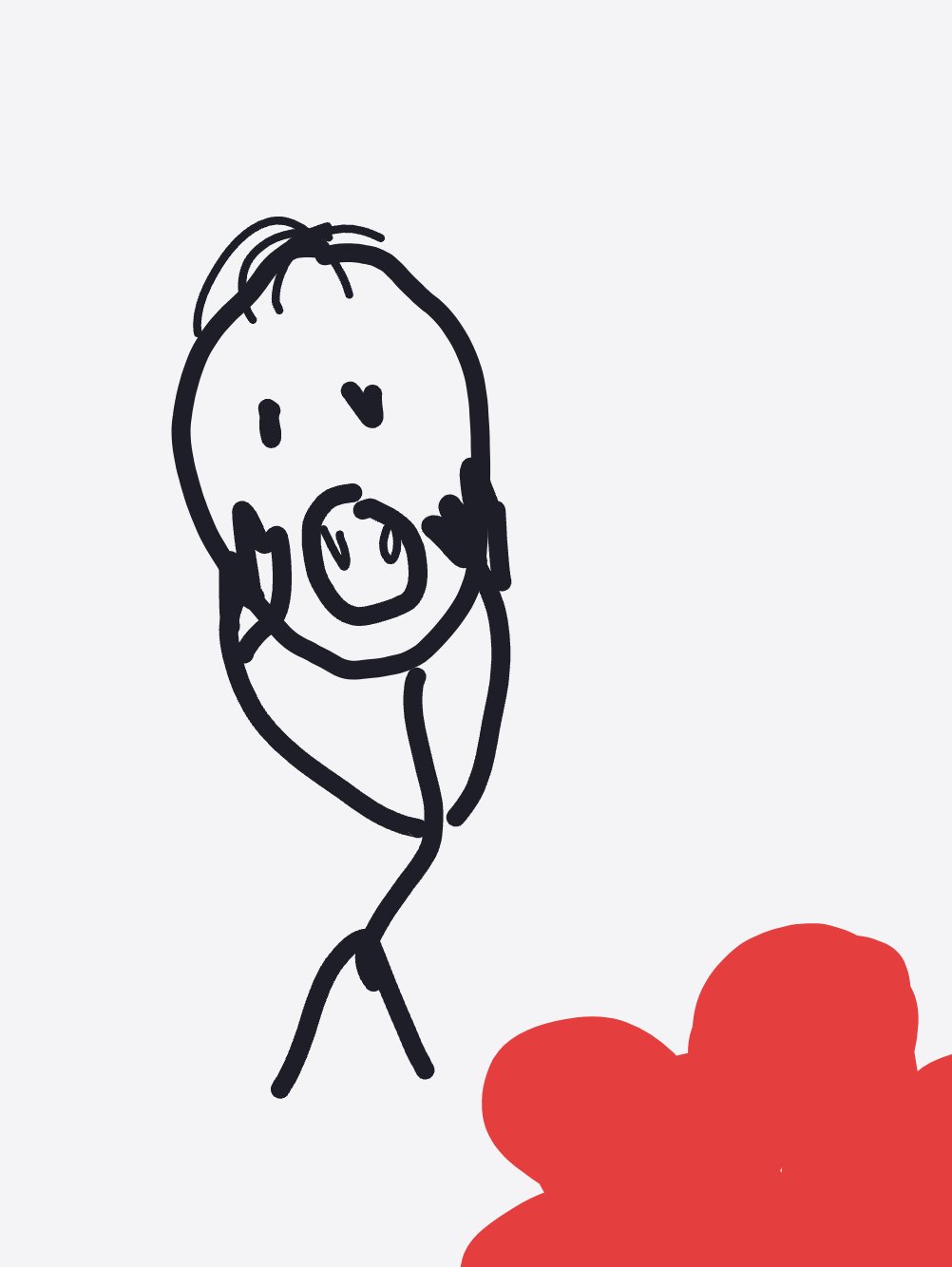 My Vampire scared of blood — a one-shot sketch by Bunny on The Midnight Gallery daily drawing app.