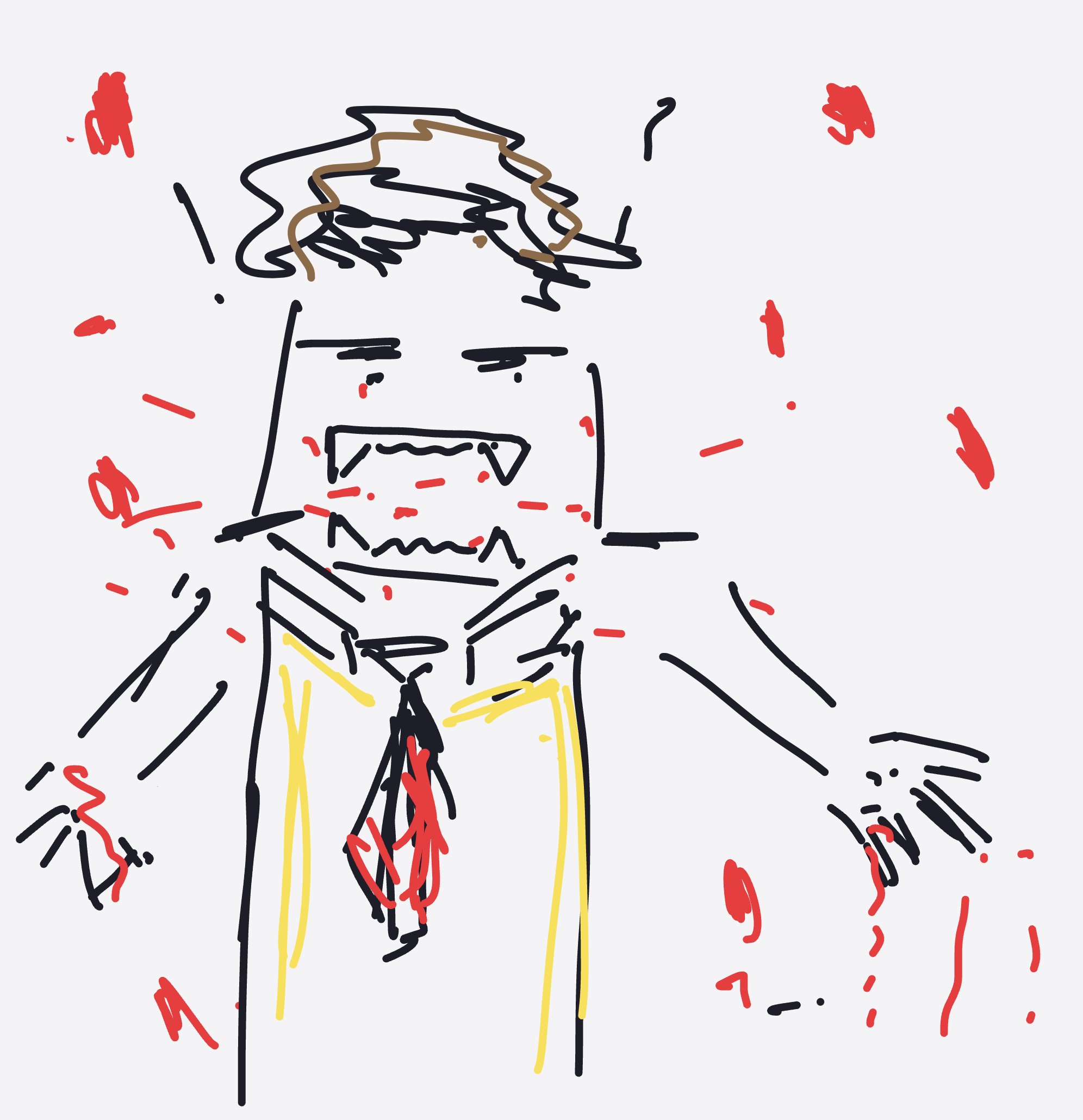 My Vampire scared of blood — a one-shot sketch by Icementhol on The Midnight Gallery daily drawing app.