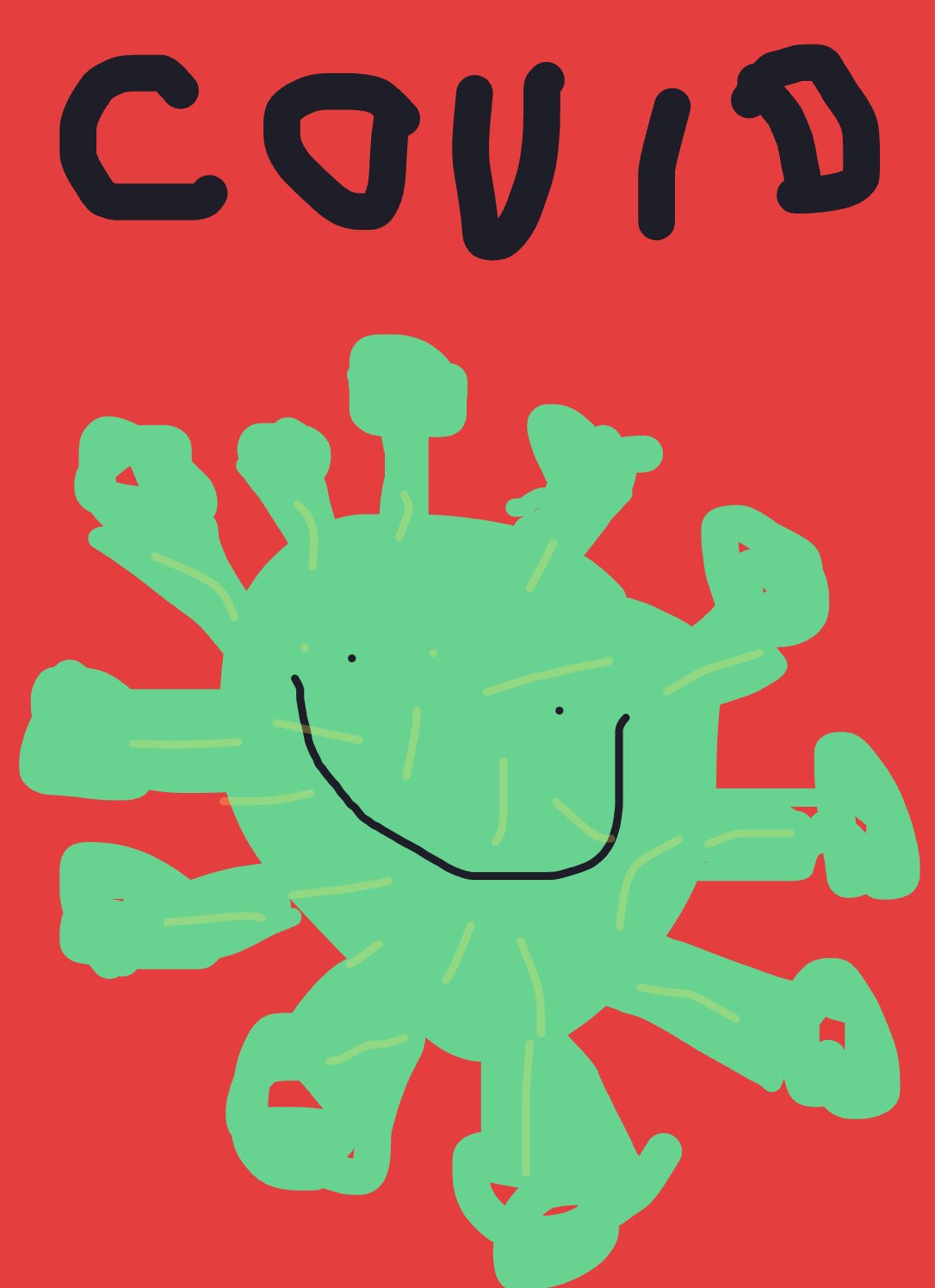My Virus devenant viral en ligne — a one-shot sketch by Cerise971 on The Midnight Gallery daily drawing app.
