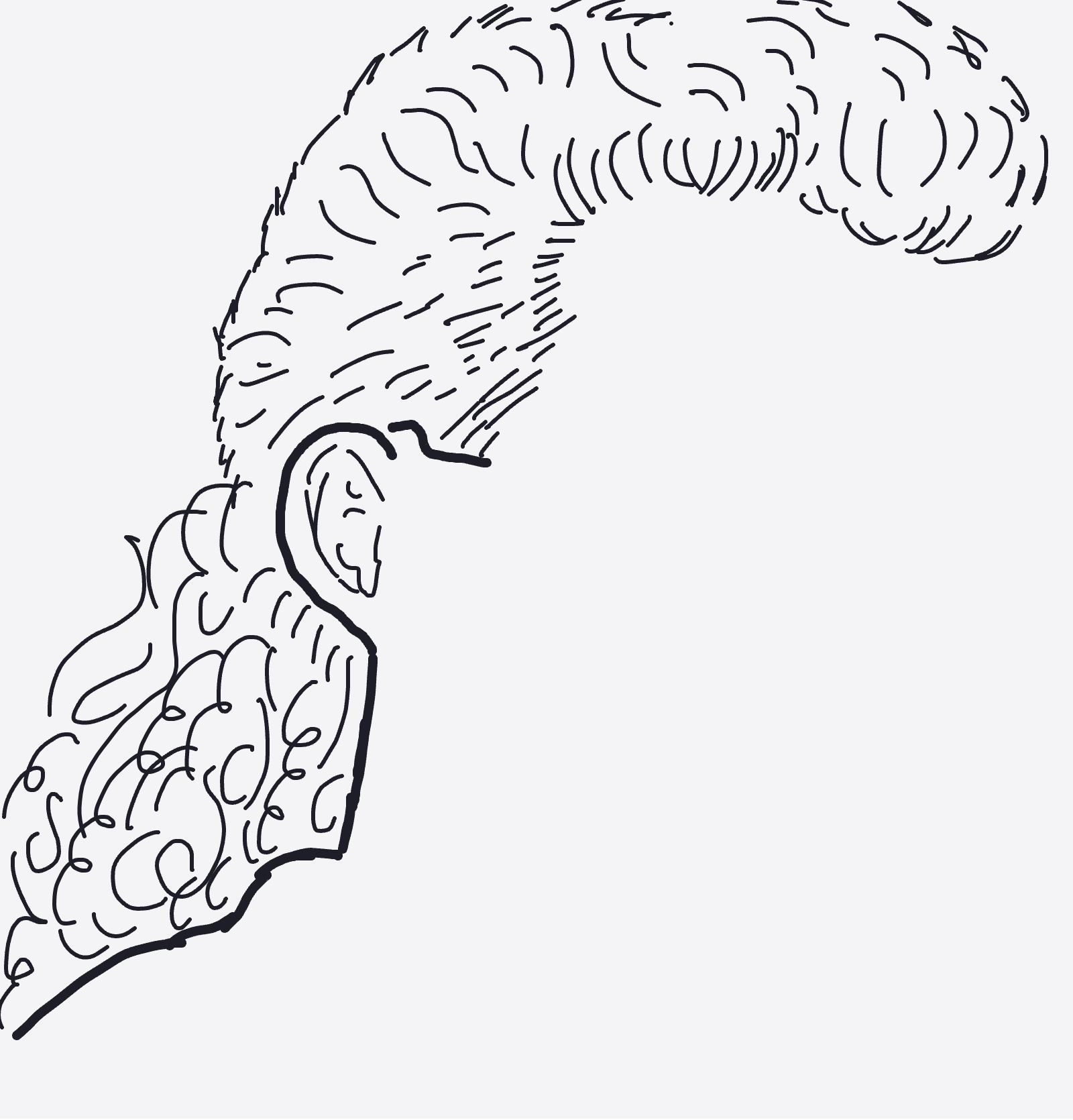 My Worst haircut — a one-shot sketch by Mizzie on The Midnight Gallery daily drawing app.