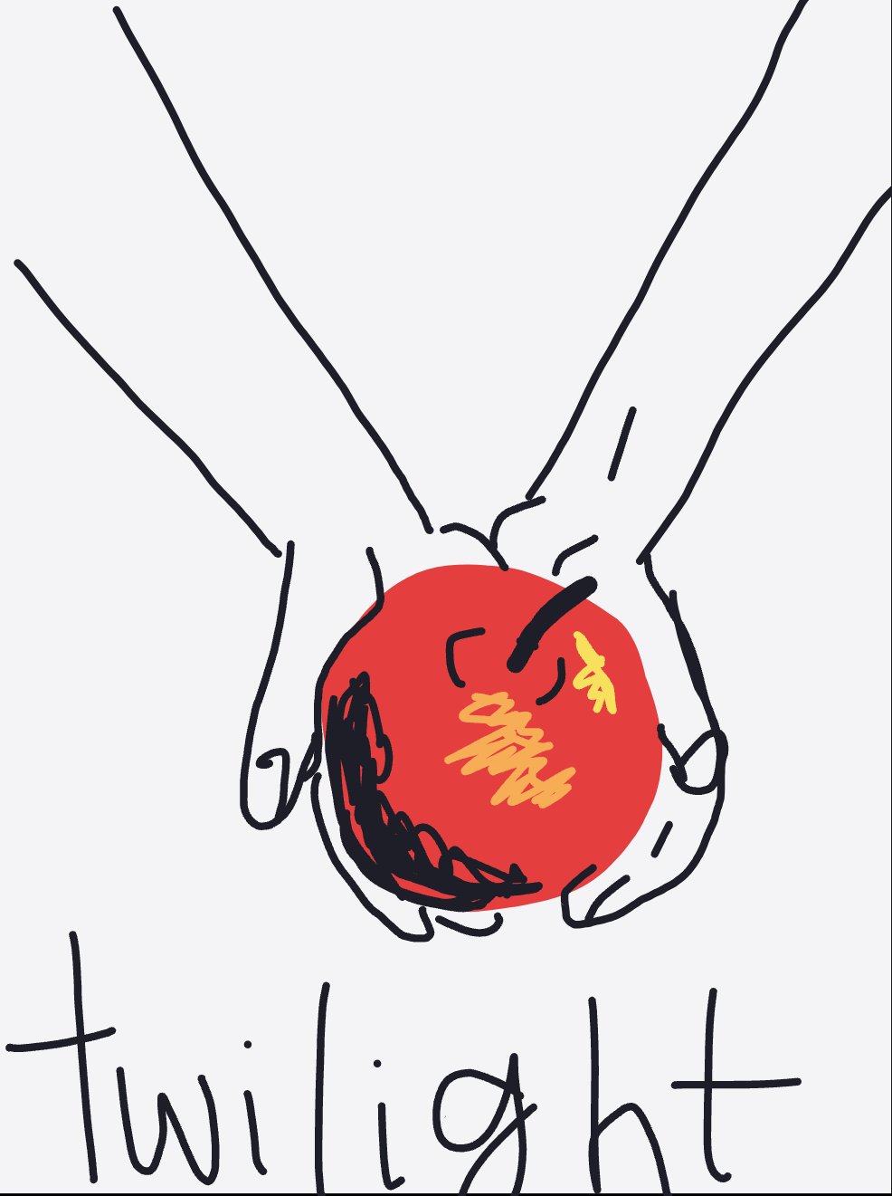 My worst movie ever — a one-shot sketch by Bunny on The Midnight Gallery daily drawing app.